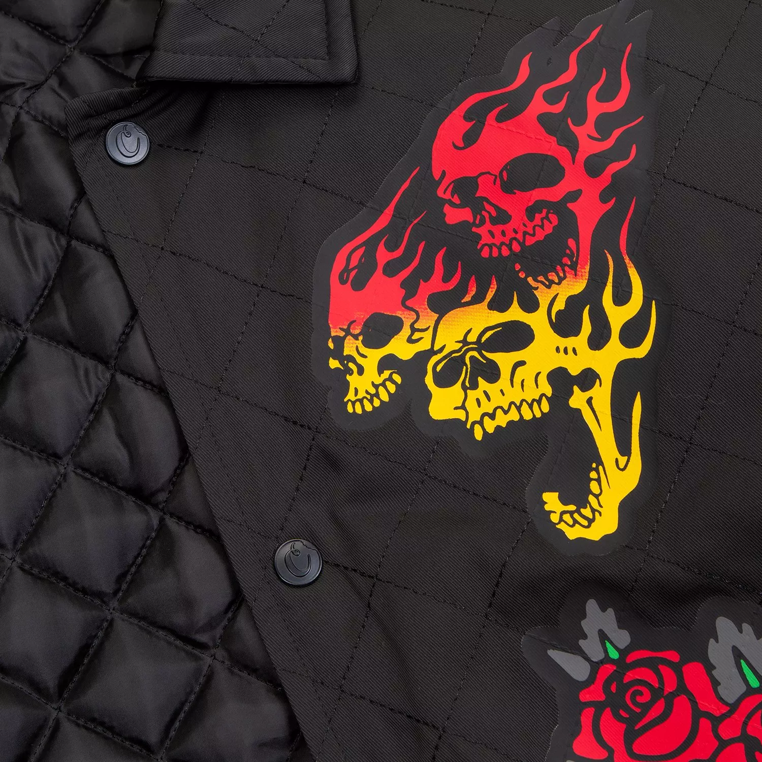 Cookies Men's Highway Quilted Coaches Jacket - BLACK