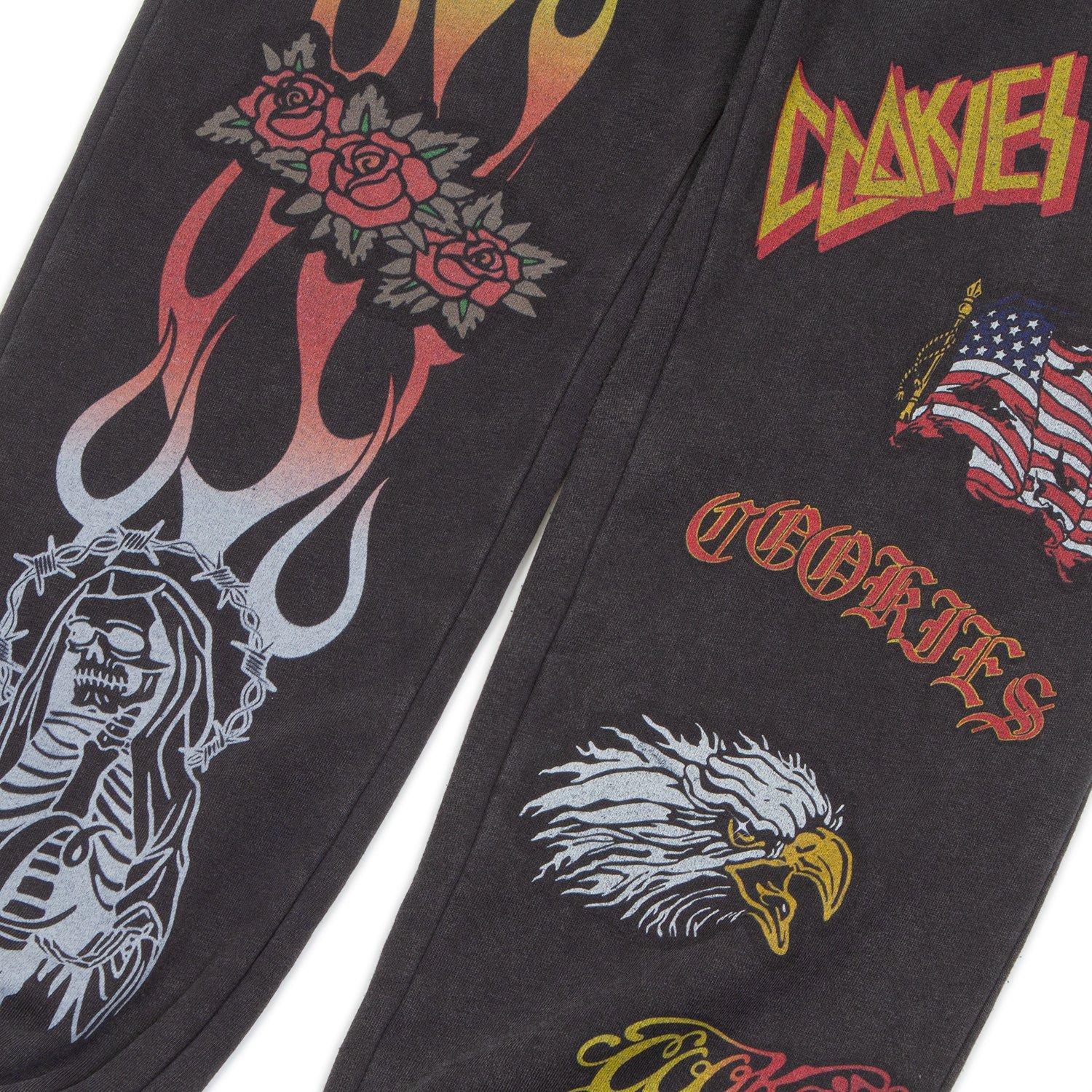 Cookies Men's Highway Fleece Pants - Black - BLACK Thumbnail View 4