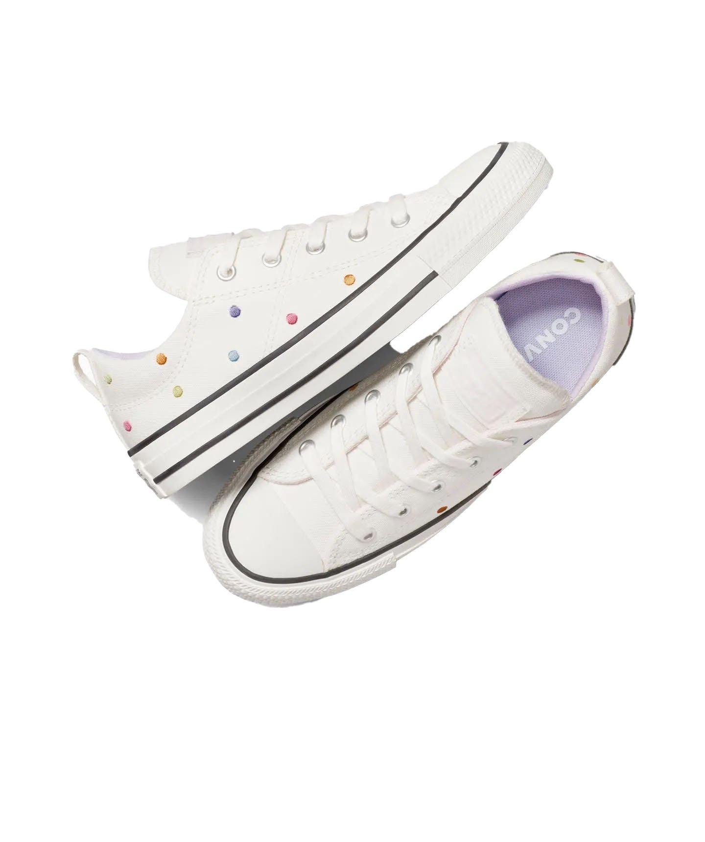 Converse Chuck Taylor All Star Madison Grade School Girls' "Polka Dots" Shoe