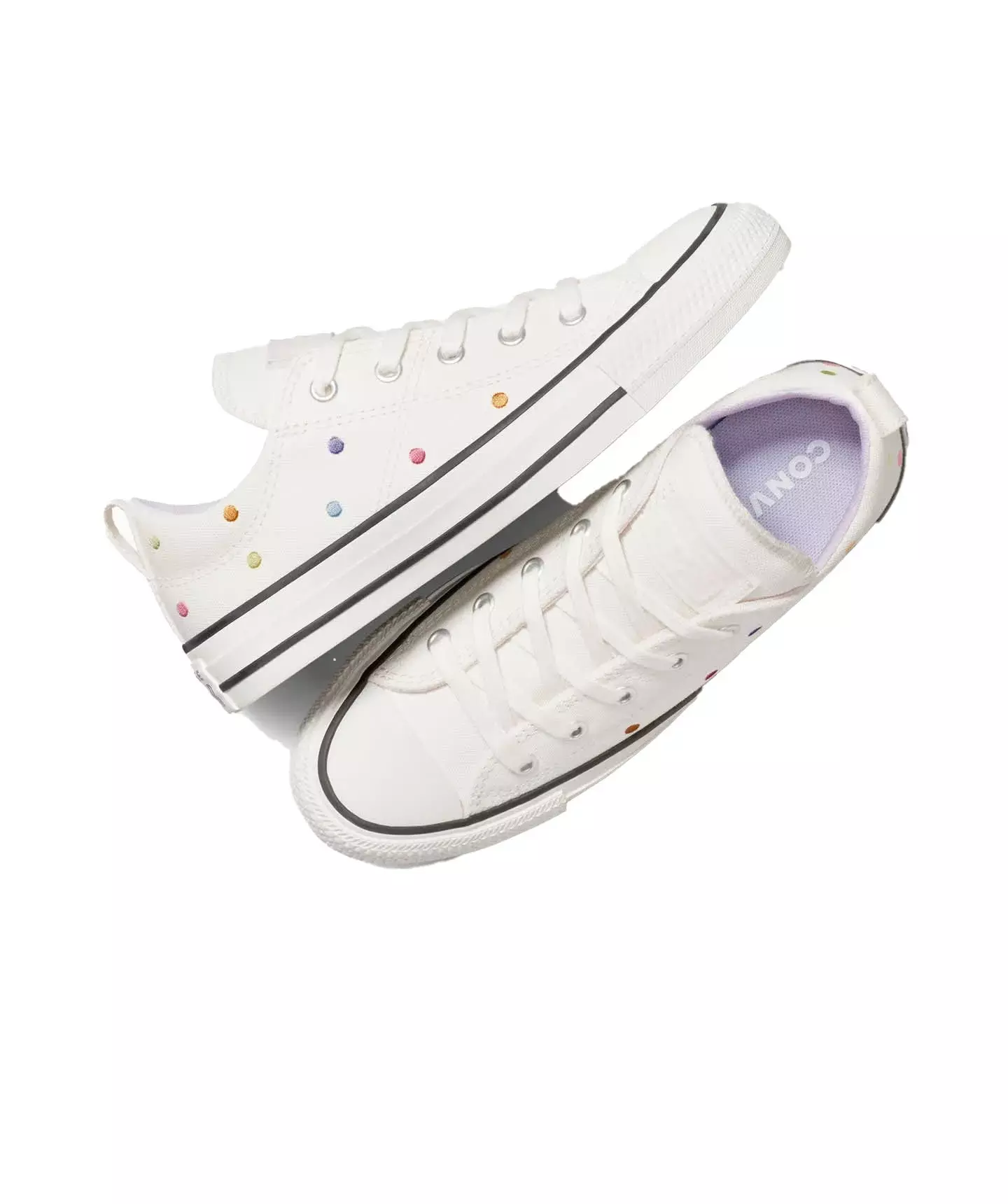 Converse Chuck Taylor All Star Madison "Polka Dots" Toddler Girls' Shoe - WHITE/MULTI