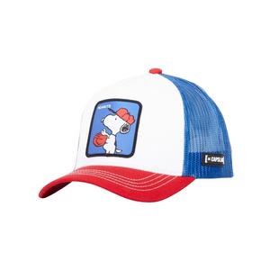 Capslab Snoopy Trucker Cap-Blue/White/Red