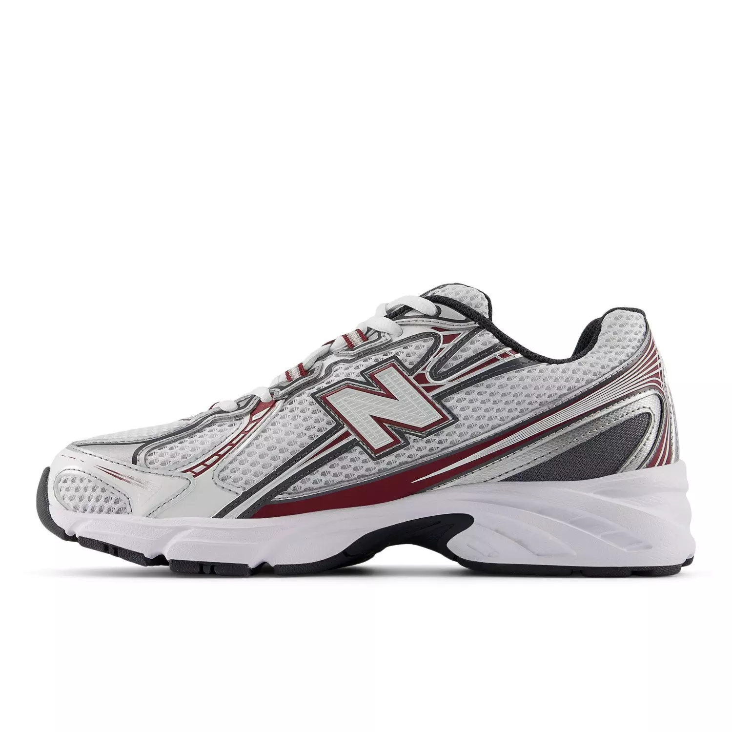 New Balance 740 "Mercury Red/White/Castlerock" Unisex Shoe - WHITE/RED/GREY