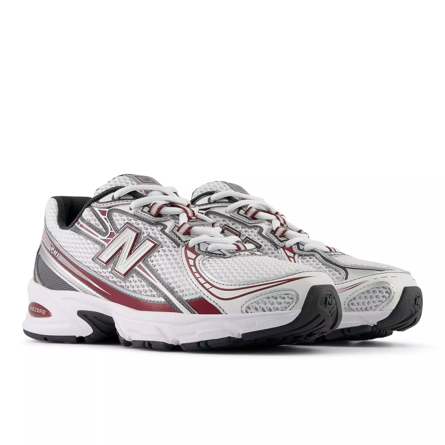 New Balance 740 "Mercury Red/White/Castlerock" Unisex Shoe - WHITE/RED/GREY