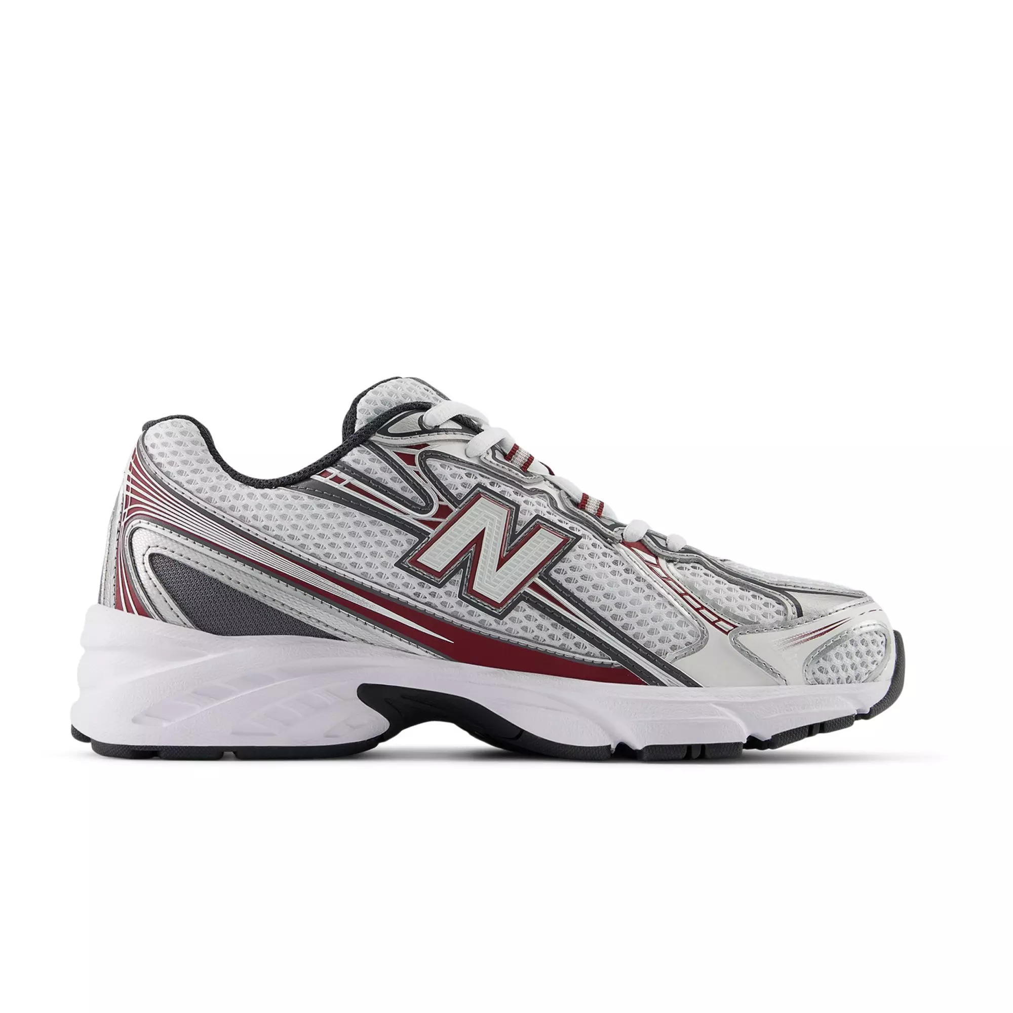 New Balance 740 "Mercury Red/White/Castlerock" Unisex Shoe - WHITE/RED/GREY