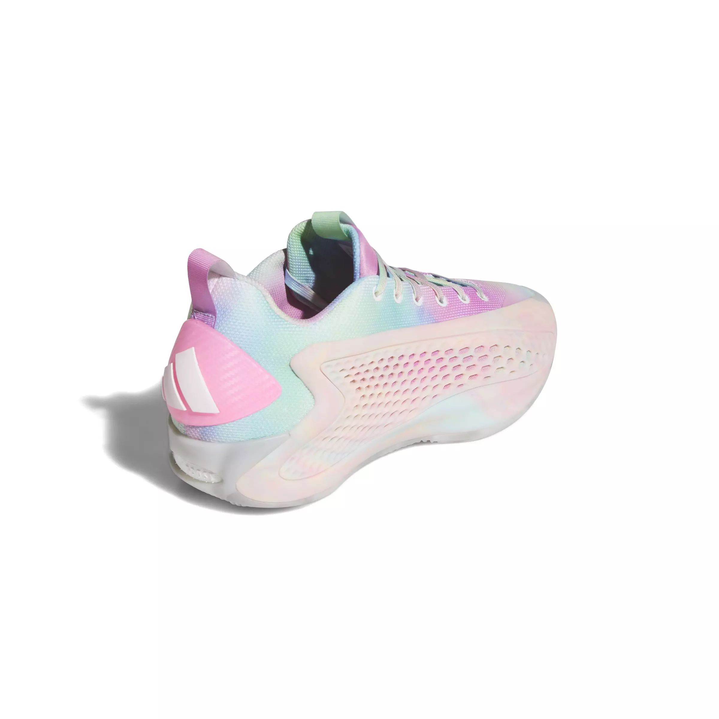adidas Anthony Edwards 1 "Tie Dye" Men's Basketball Shoe - WHITE/ACID ORANGE/BLISS PINK