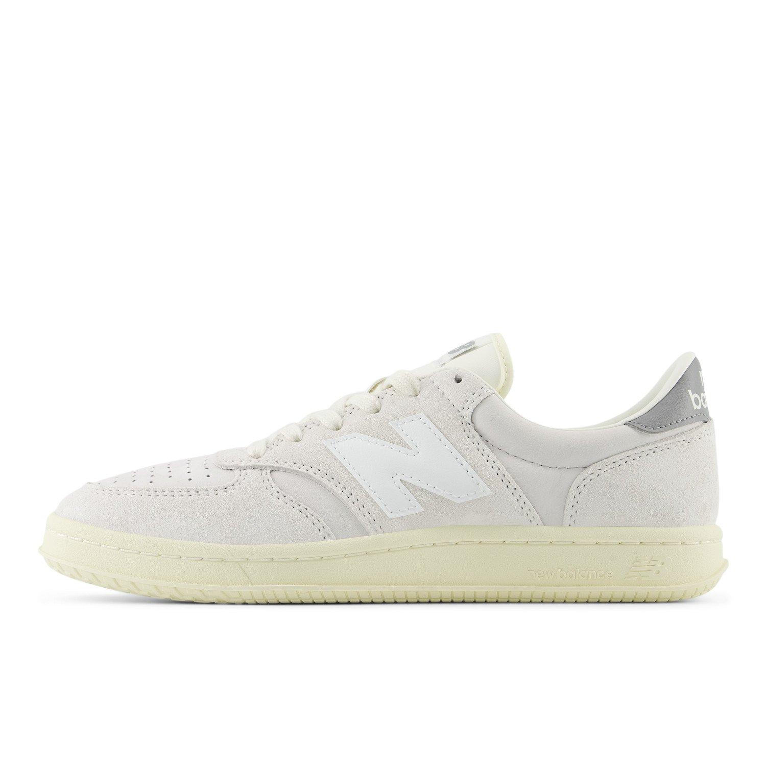 New Balance T500 Unisex Suede Lace Up Shoes - Grey/Silver display picture 2