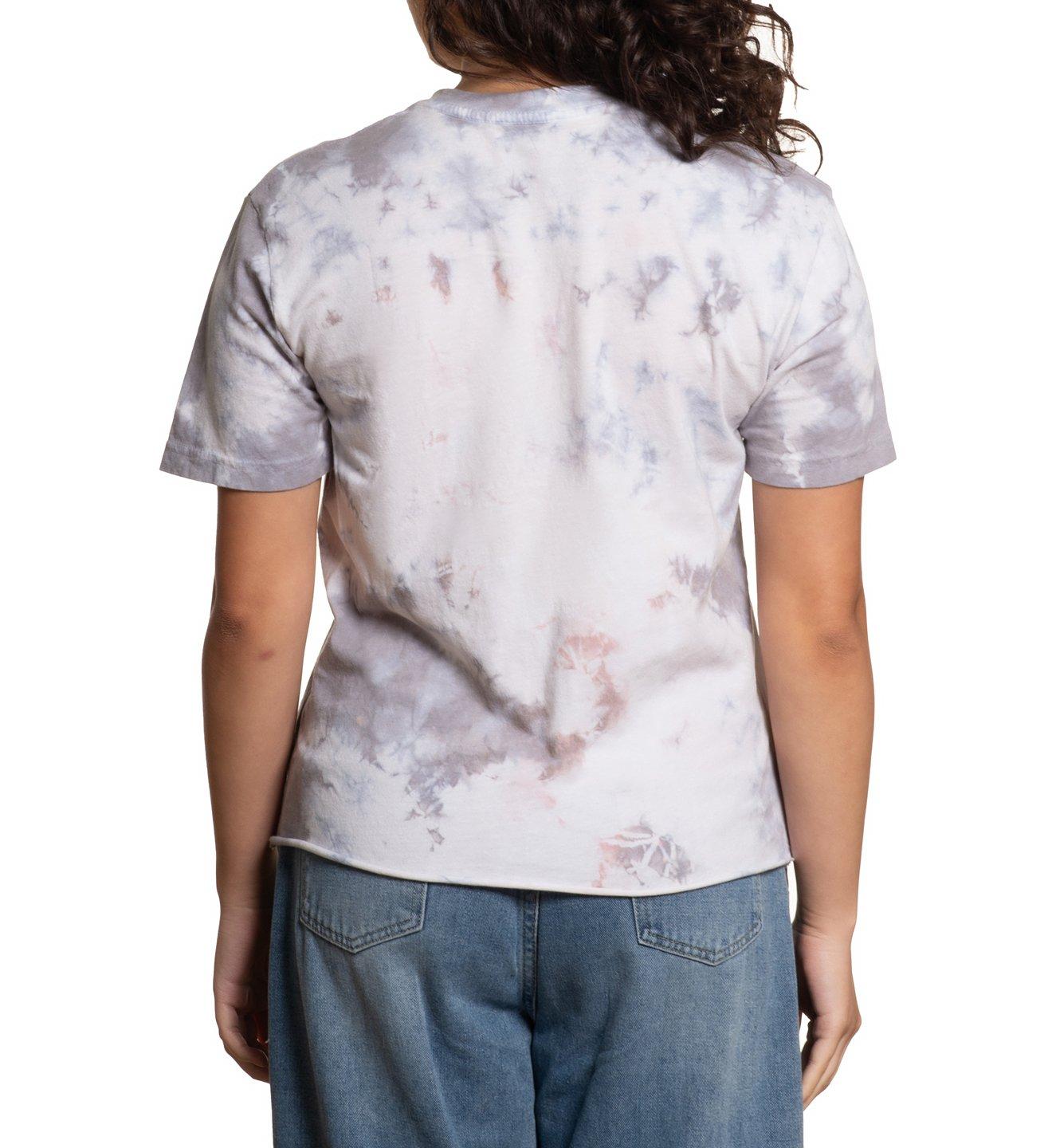 Affliction Women's Velvet Sky Snake & Skull Tee - Grey Wash - GREY Thumbnail View 2