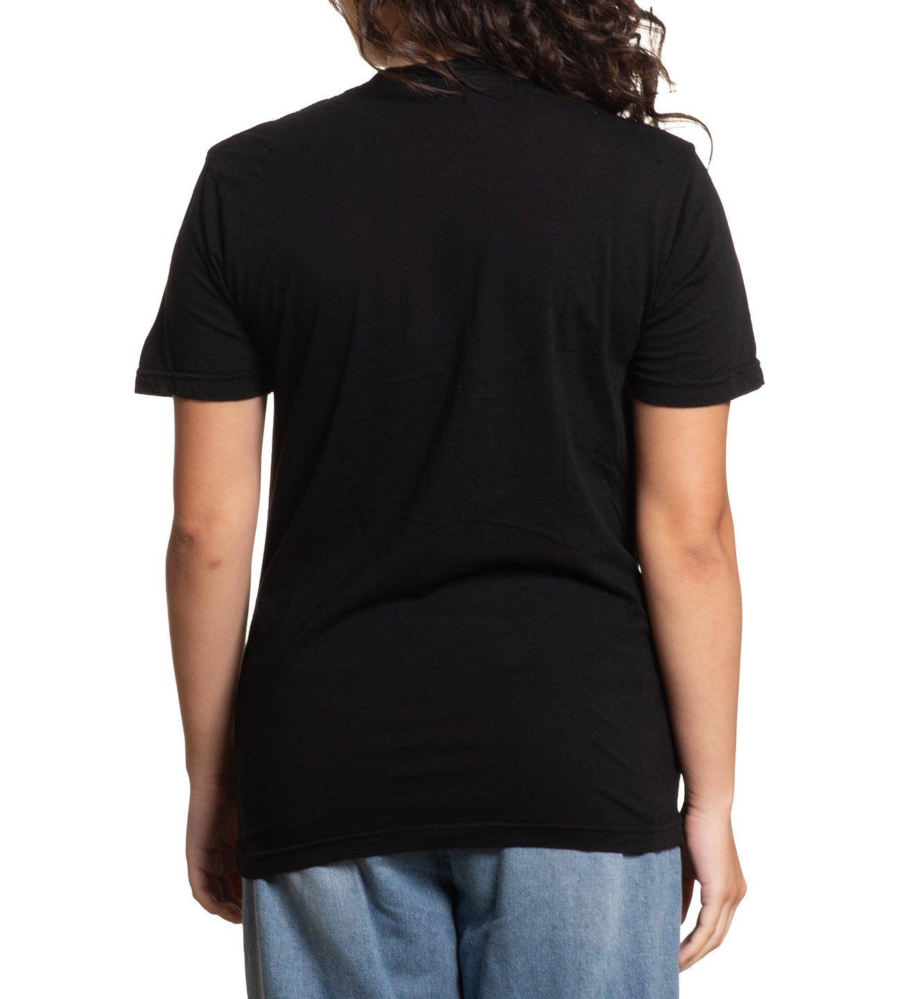 Affliction Women's Morning Epilogue Skelton Tee - Black - BLACK Thumbnail View 2