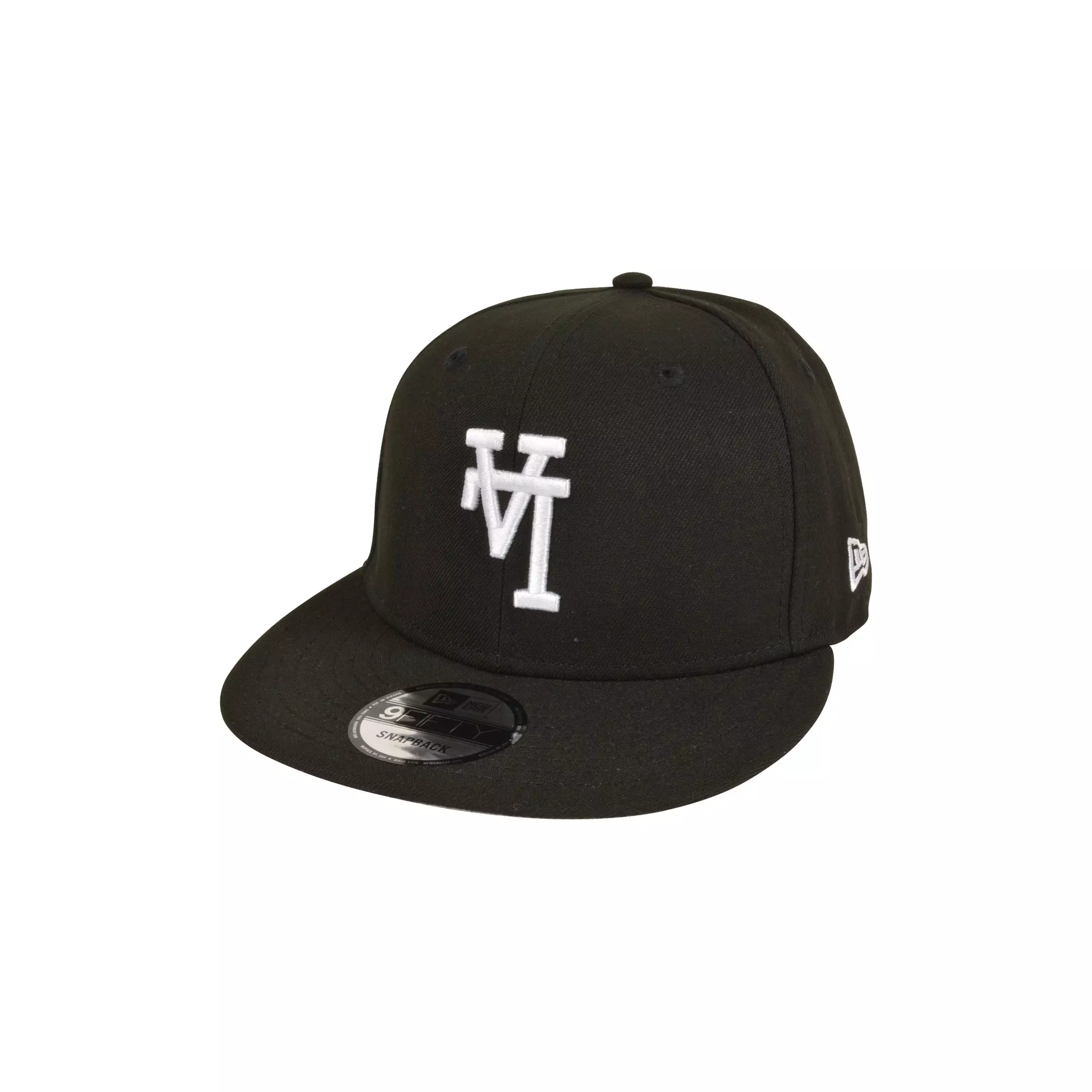 New Era Los Angeles Dodgers 9FIFTY Upside Down Logo Snapback Hat-Black/White - BLACK/WHITE