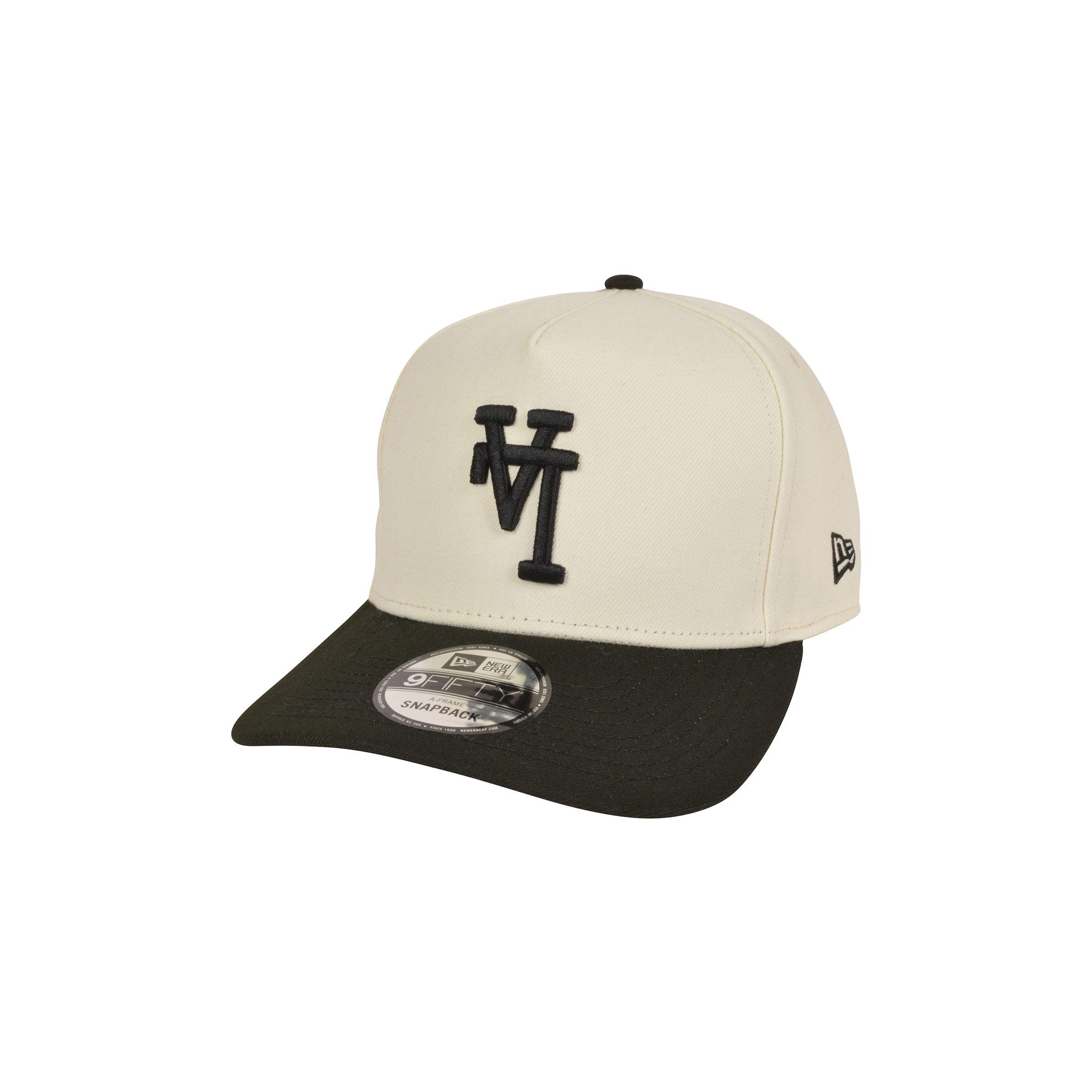 New Era Los Angeles Dodgers 9FIFTY Upside Down Logo Snapback Hat-Tan/Black - TAN/BLACK