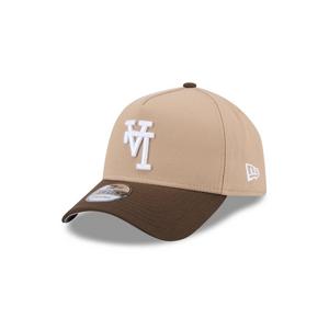 New Era Los Angeles Dodgers 9FORTY Upside Down Logo Snapback Hat-Tan/Brown