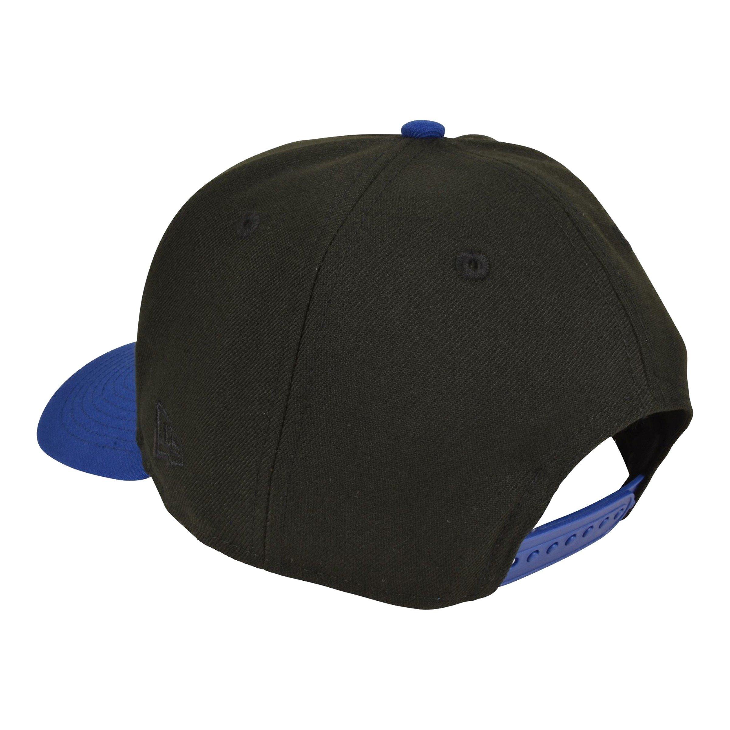 New Era Los Angeles Dodgers 9FIFTY Upside Down Logo Snapback Hat-Black/Royal - BLACK/ROYAL Thumbnail View 3