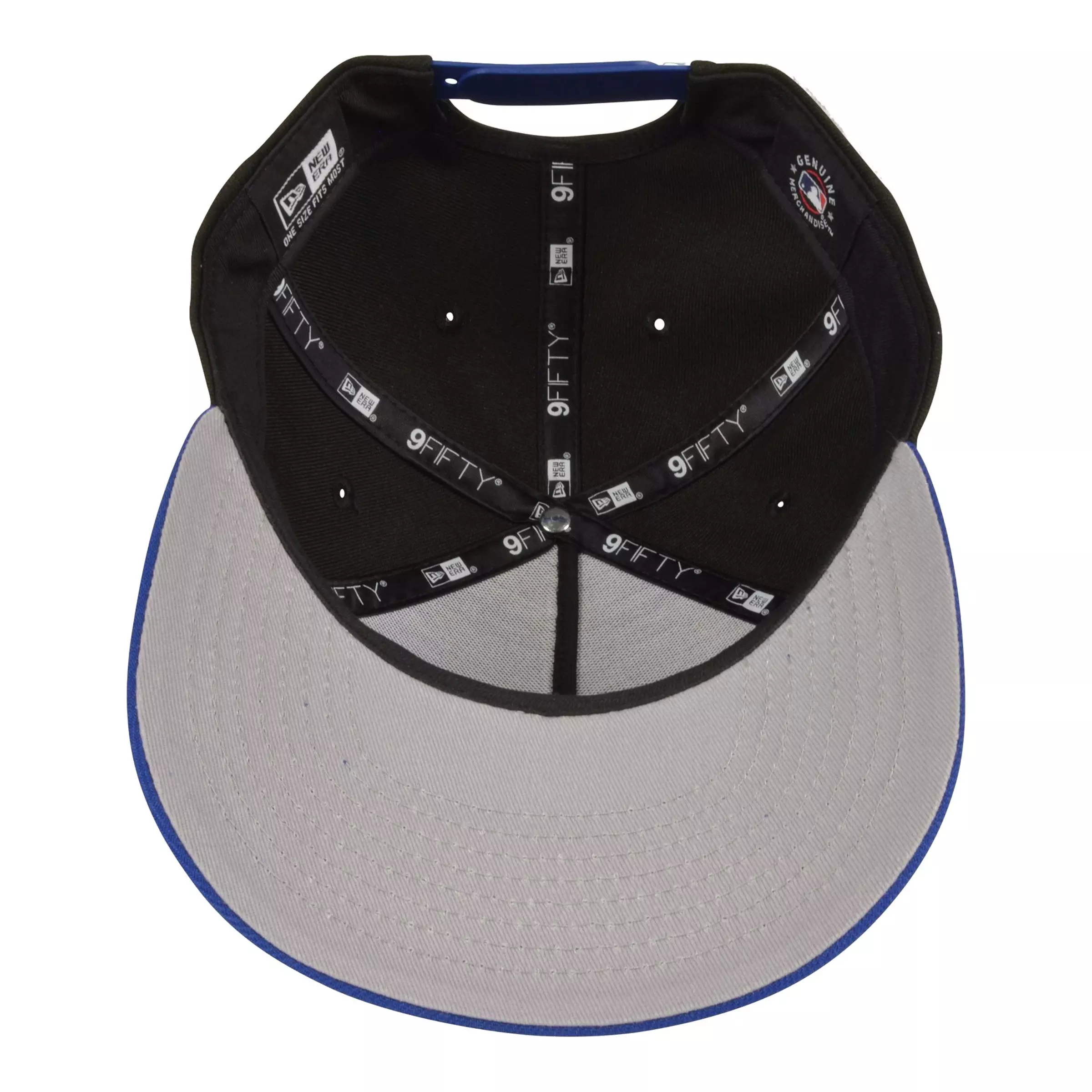 New Era Los Angeles Dodgers 9FIFTY Upside Down Logo Snapback Hat-Black/Royal - BLACK/ROYAL