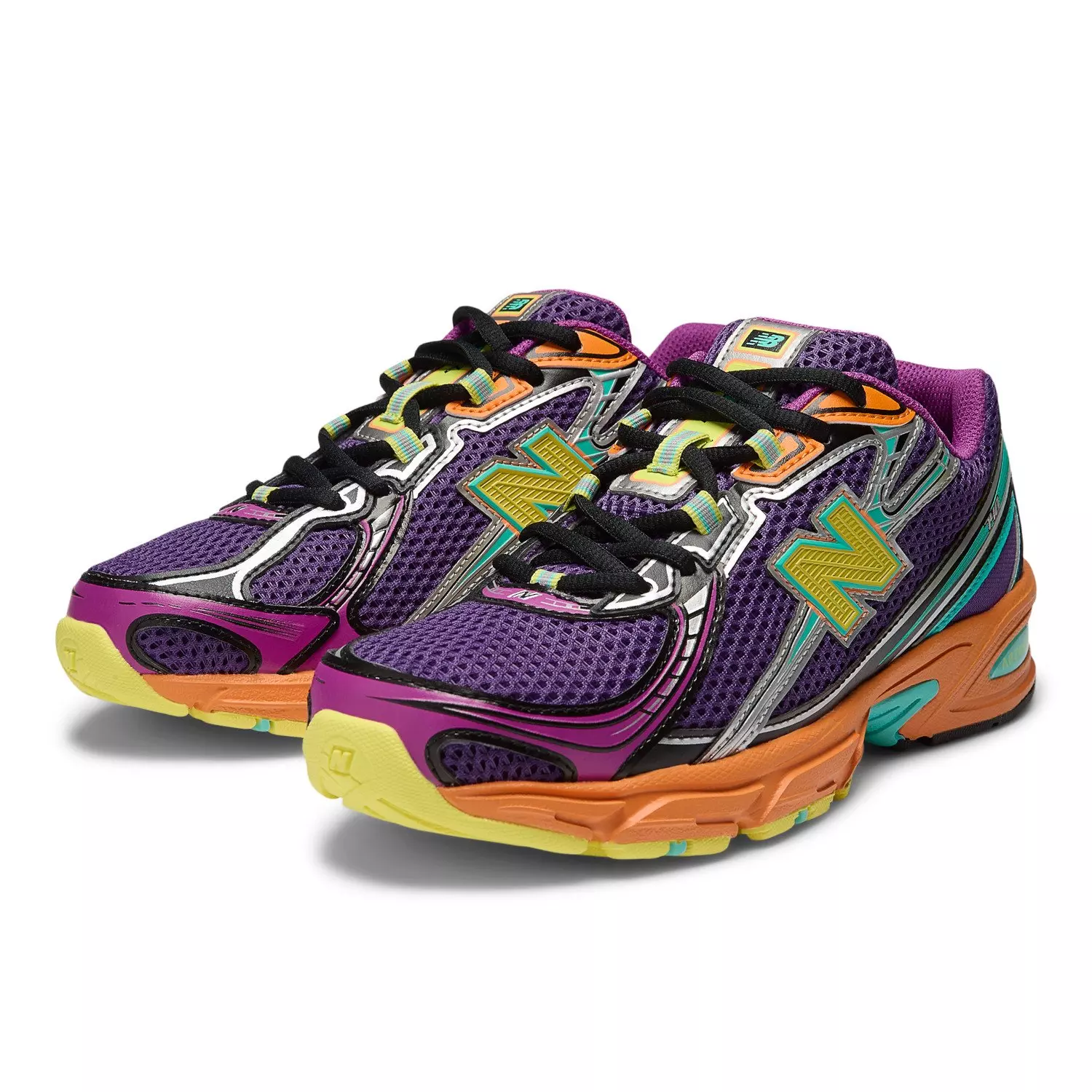 New Balance 740 "Concord Grape/Purple Fuchsia/Sun Glow/Firefly" Unisex Shoe - PURPLE/ORANGE