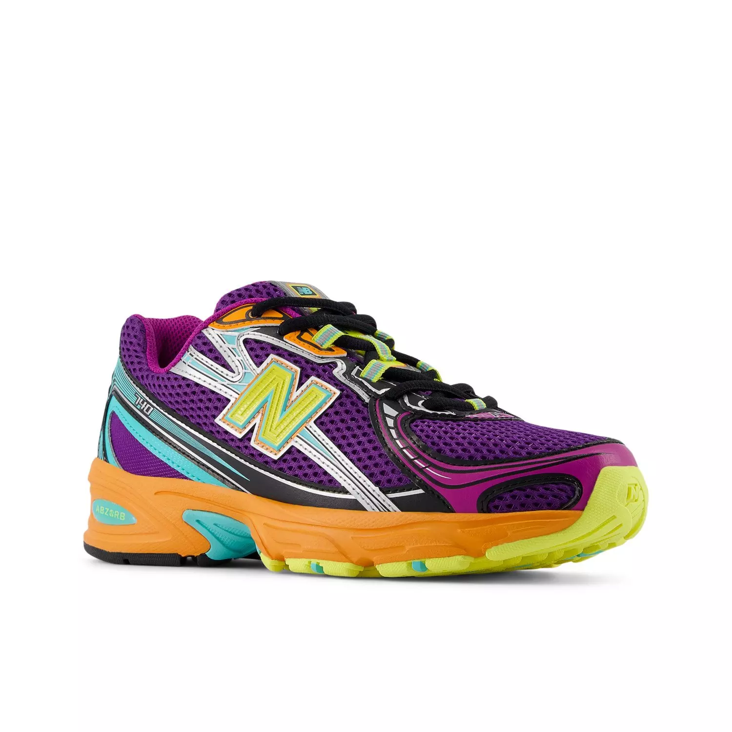 New Balance 740 "Concord Grape/Purple Fuchsia/Sun Glow/Firefly" Unisex Shoe - PURPLE/ORANGE