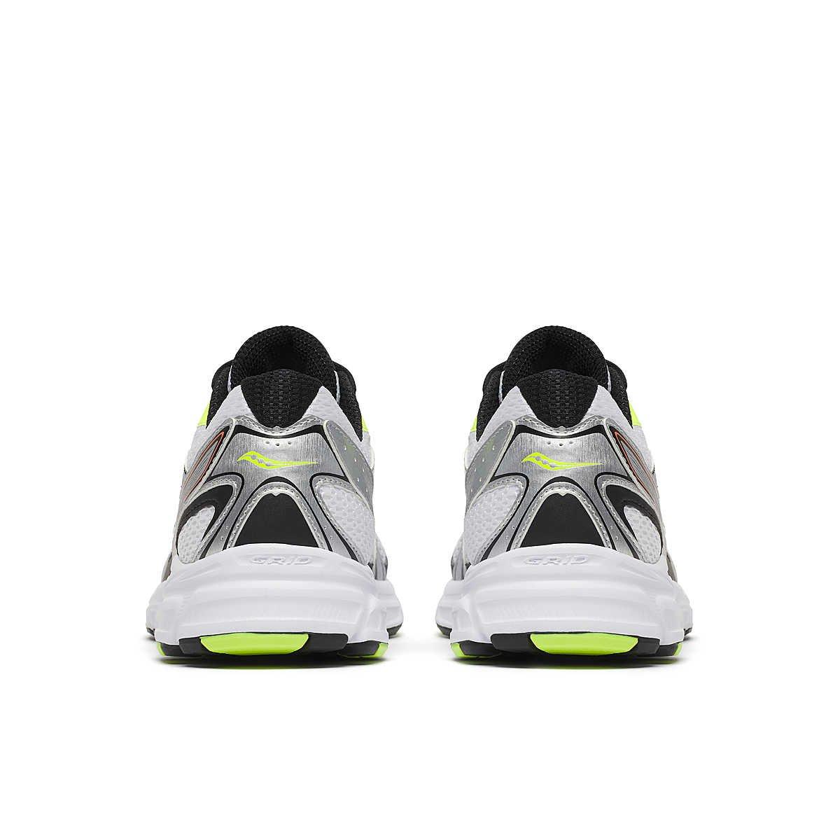 Saucony Ride Millennium "White/Metallic Silver/Black" Unisex Shoe - WHITE/SILVER Thumbnail View 4