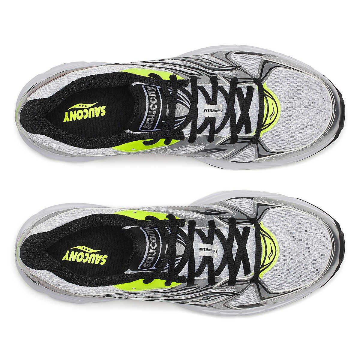 Saucony Ride Millennium "White/Metallic Silver/Black" Unisex Shoe - WHITE/SILVER Thumbnail View 5