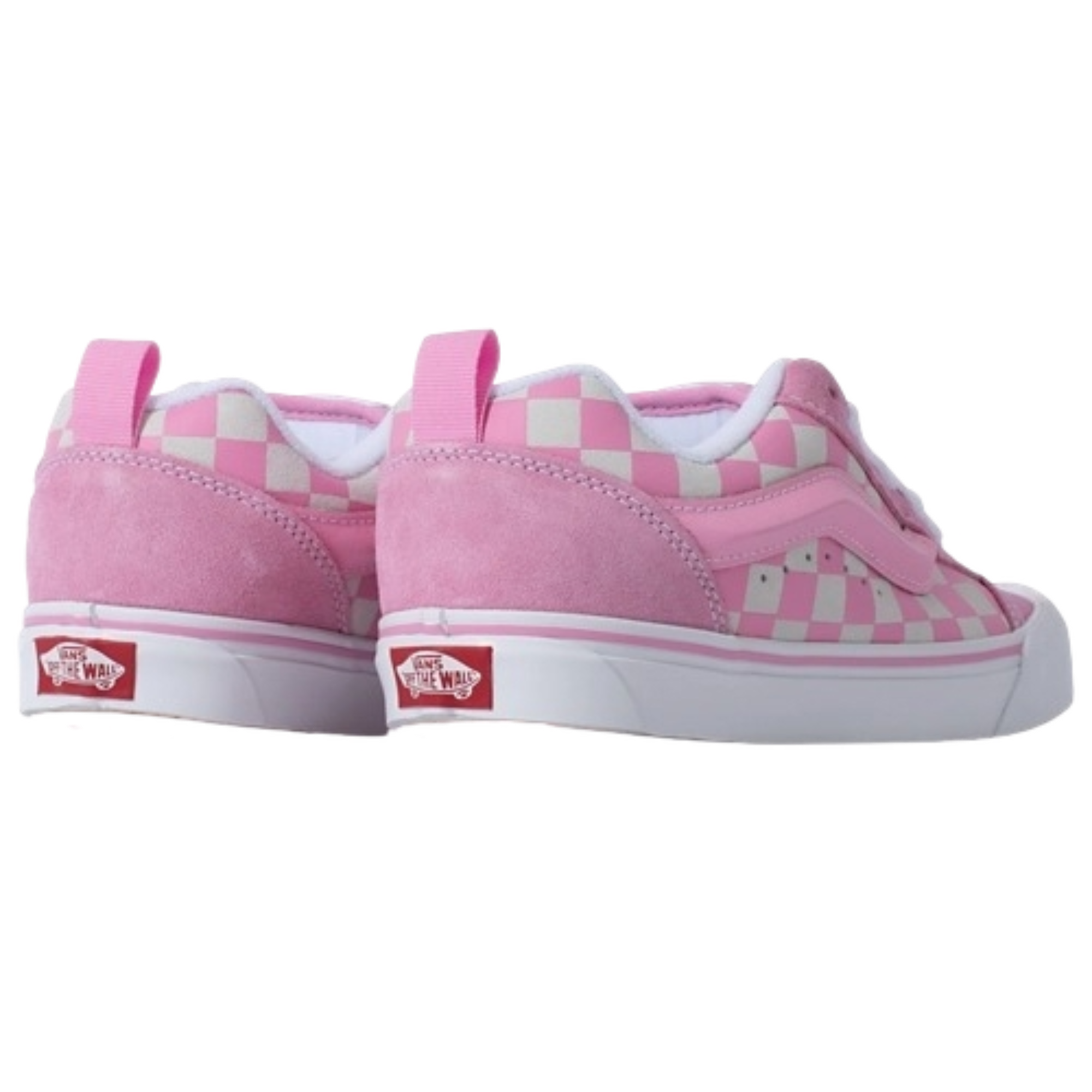 Vans Knu Skool Checkerboard "Pink/White" Women's Shoe - PINK/WHITE Thumbnail View 4