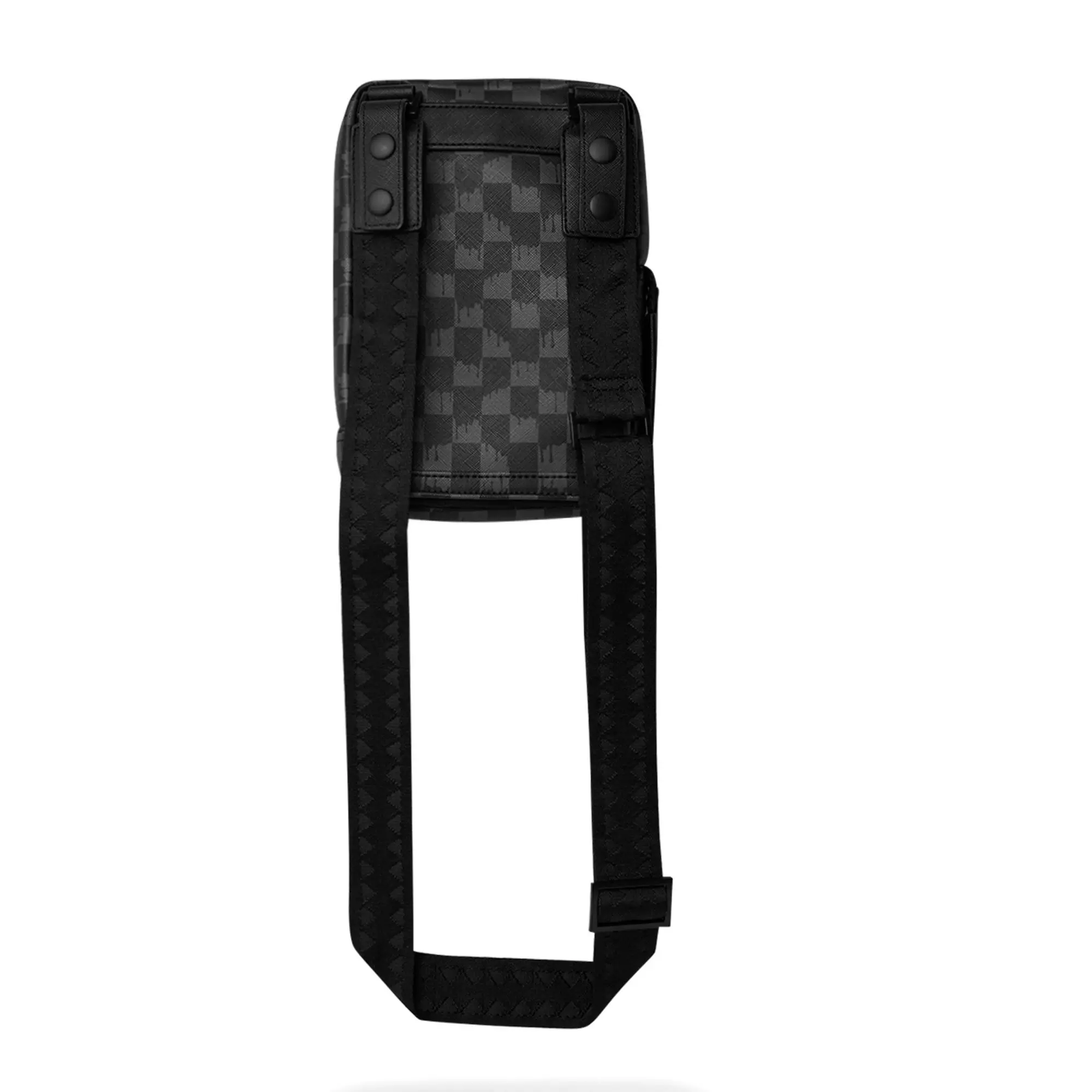 Sprayground Hangover Drip Check Sling Bag - BLACK