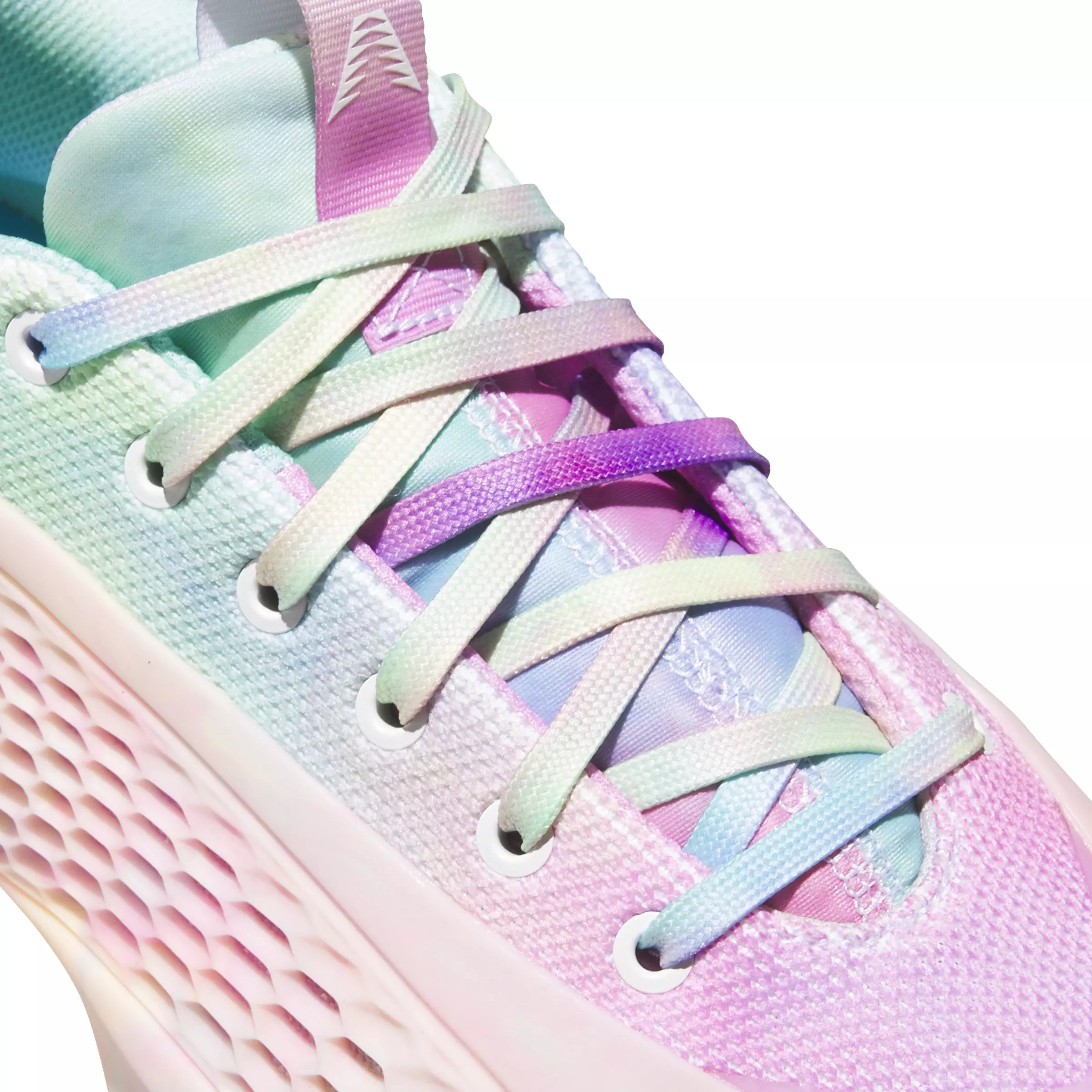 adidas Anthony Edwards 1 "Tie Dye" Grade School Kids' Basketball Shoe - WHITE/ACID ORANGE/BLISS PINK