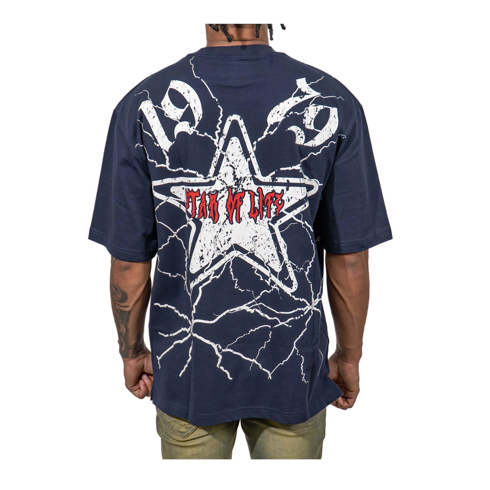 Juren Star Of Life Men's Navy Tee