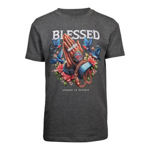 Streetz Iz Watchin Big Boys' Blessed Tee - Grey