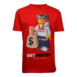 Streetz Iz Watchin Big Boys' Get Money Tee - Red