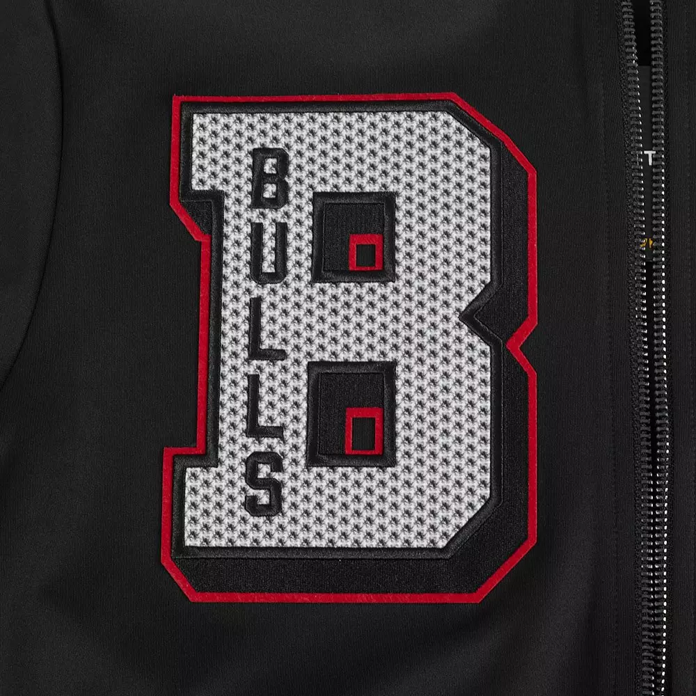 Pro Standard Men's Chicago Bulls Retro 3 Black Cement Track Jacket-Black - BLACK