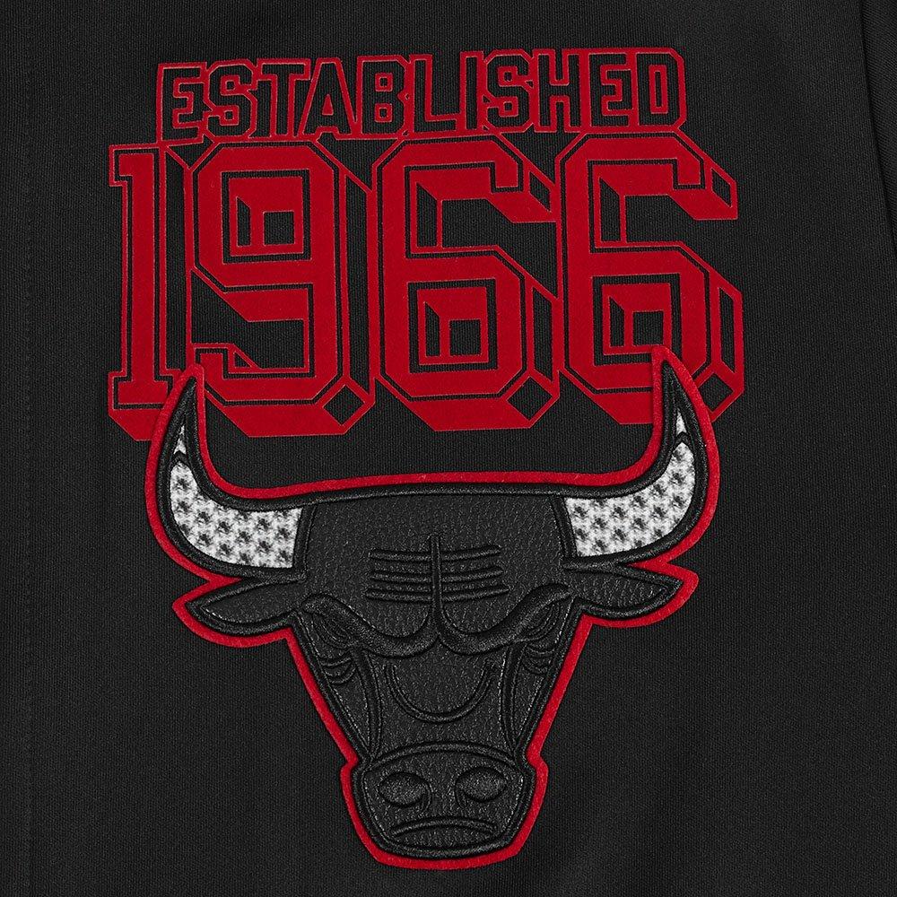 Pro Standard Men's Chicago Bulls Retro 3 Black Cement Track Jacket-Black - BLACK Thumbnail View 6