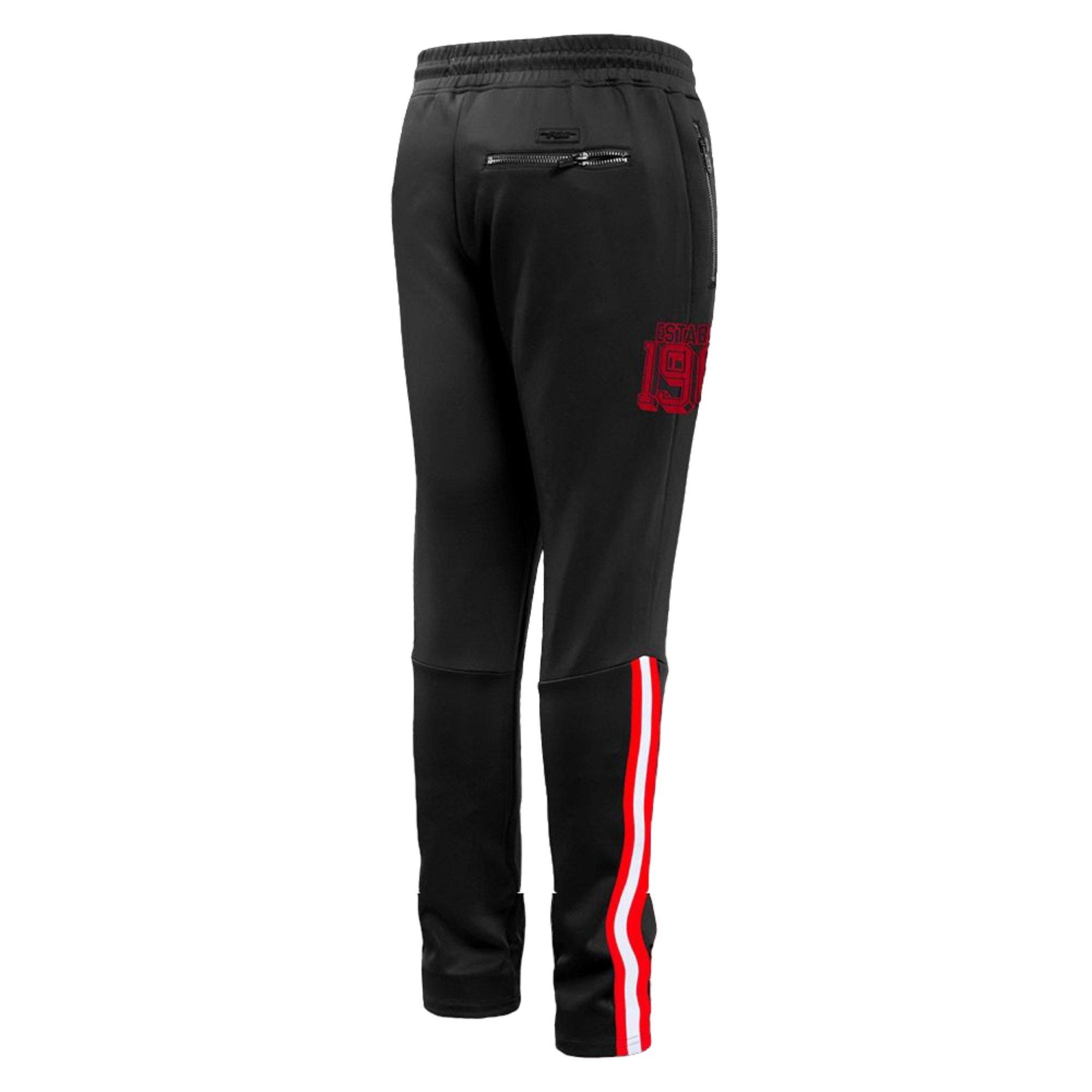 Pro Standard Men's Chicago Bulls Retro 3 Black Cement Track Pants-Black - BLACK Thumbnail View 2
