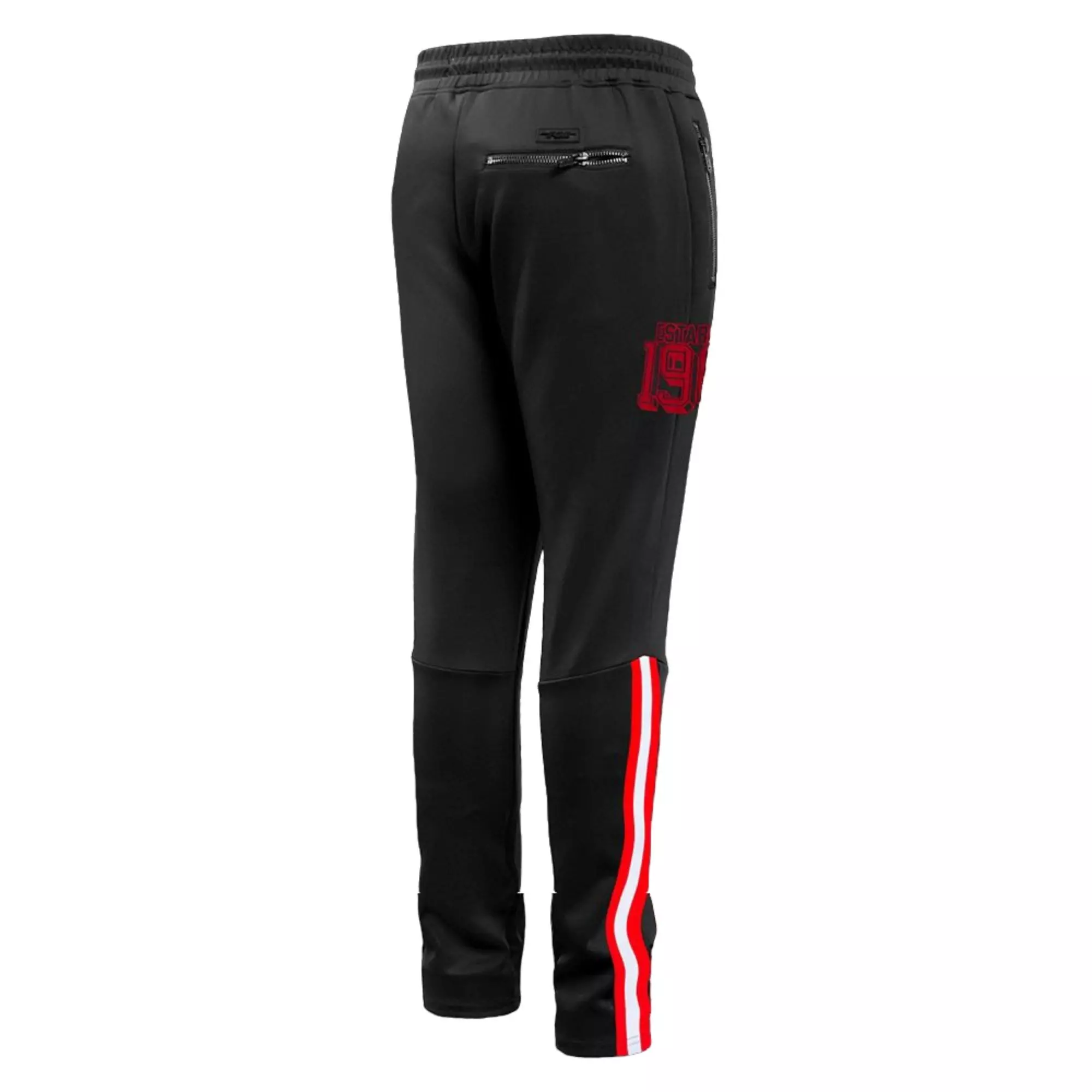 Pro Standard Men's Chicago Bulls Retro 3 Black Cement Track Pants-Black - BLACK