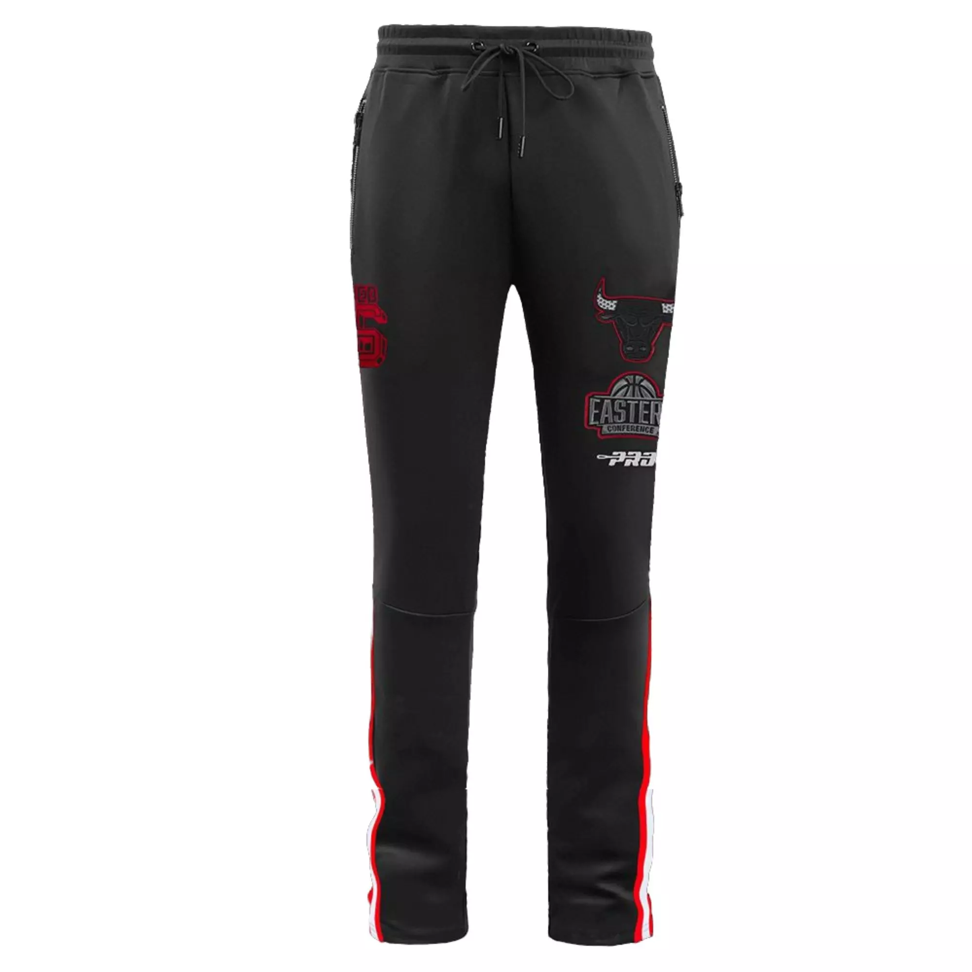 Pro Standard Men's Chicago Bulls Retro 3 Black Cement Track Pants-Black - BLACK