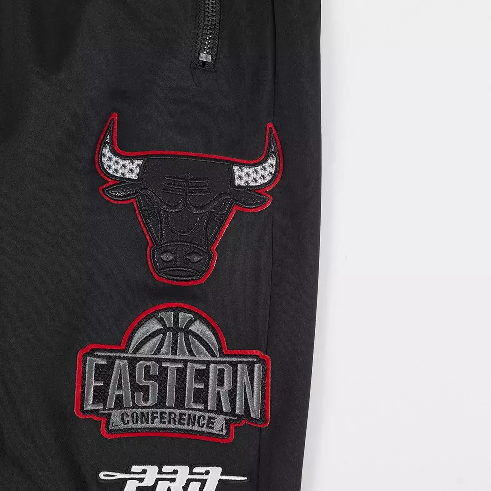 Pro Standard Men's Chicago Bulls Retro 3 Black Cement Track Pants-Black - BLACK