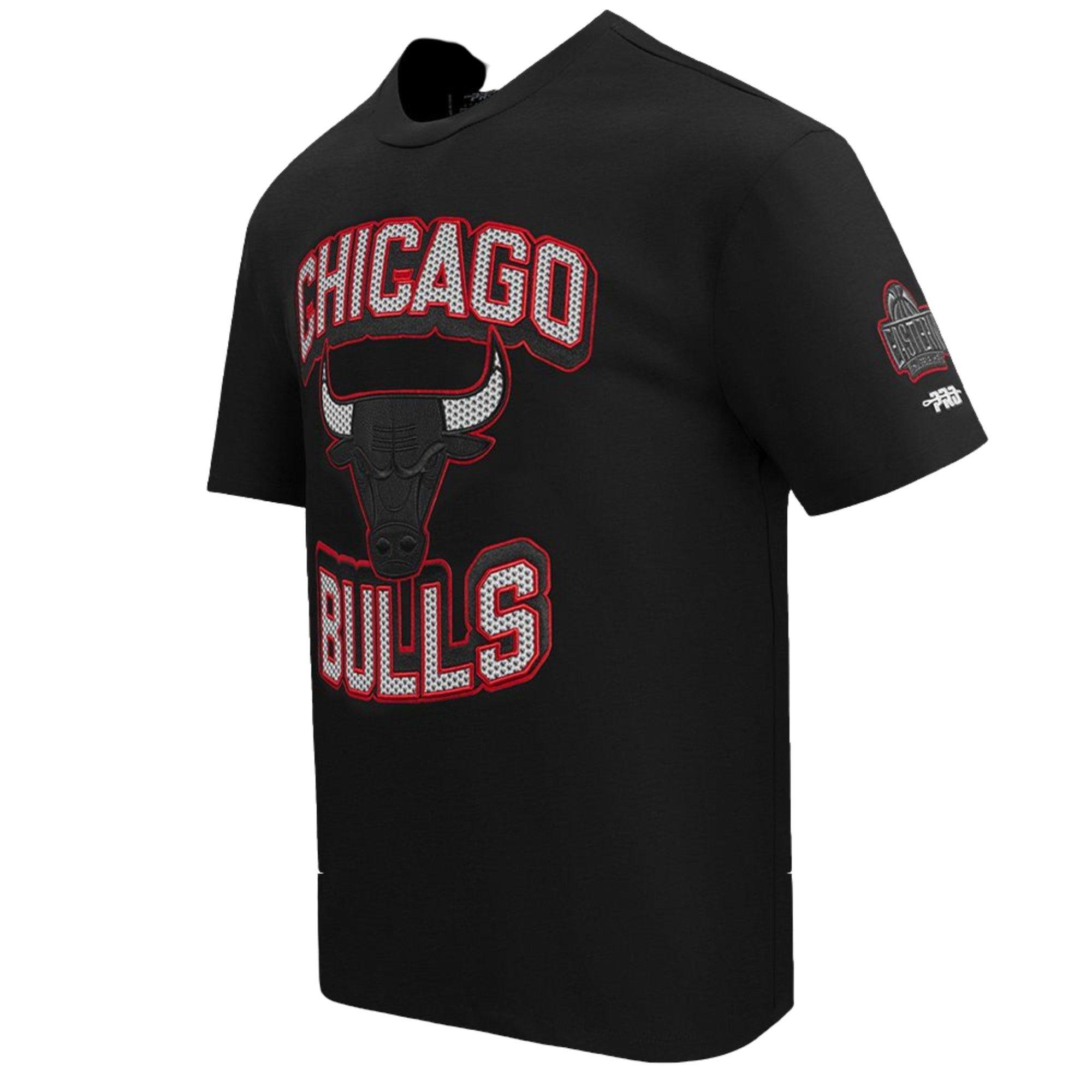 Pro Standard Men's Chicago Bulls Retro 3 Black Cement Short Sleeve Tee-Black - BLACK Thumbnail View 3