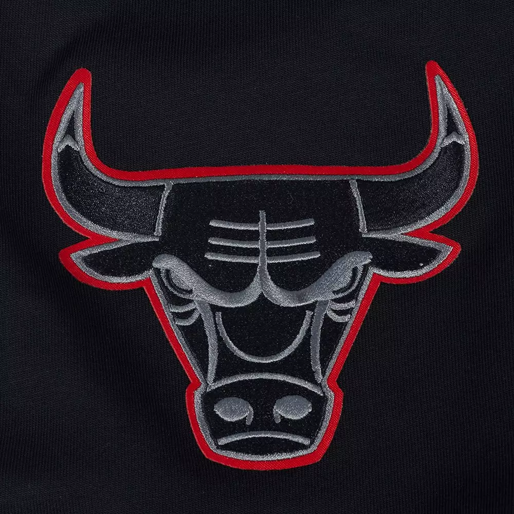 Pro Standard Men's Chicago Bulls Retro 3 Black Cement Short Sleeve Tee-Black - BLACK