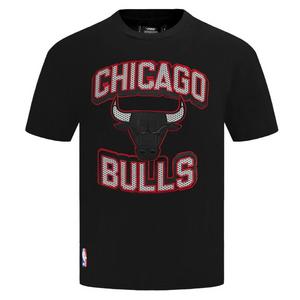 Pro Standard Men's Chicago Bulls Retro 3 Black Cement Short Sleeve Tee-Black