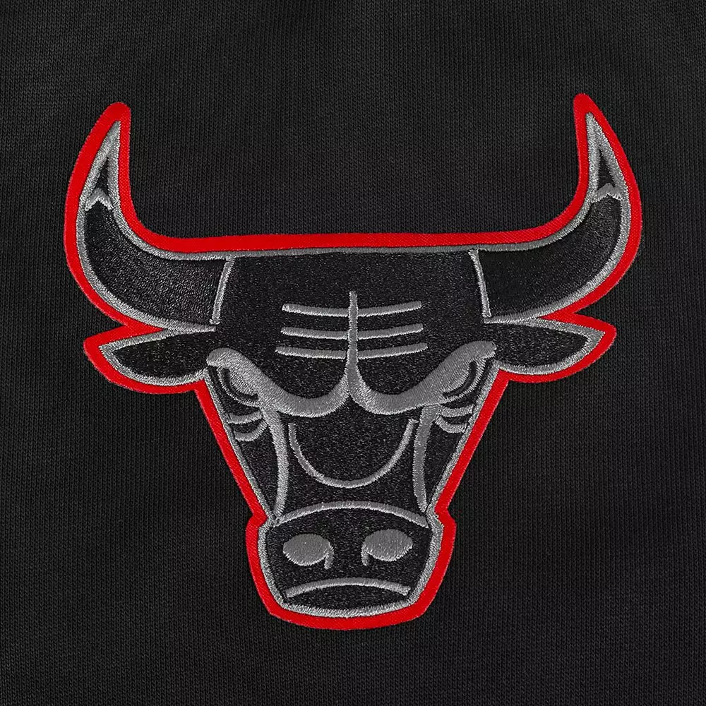 Pro Standard Men's Chicago Bulls Retro 3 Black Cement Hoodie-Black - BLACK