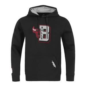 Pro Standard Men's Chicago Bulls Retro 3 Black Cement Hoodie-Black