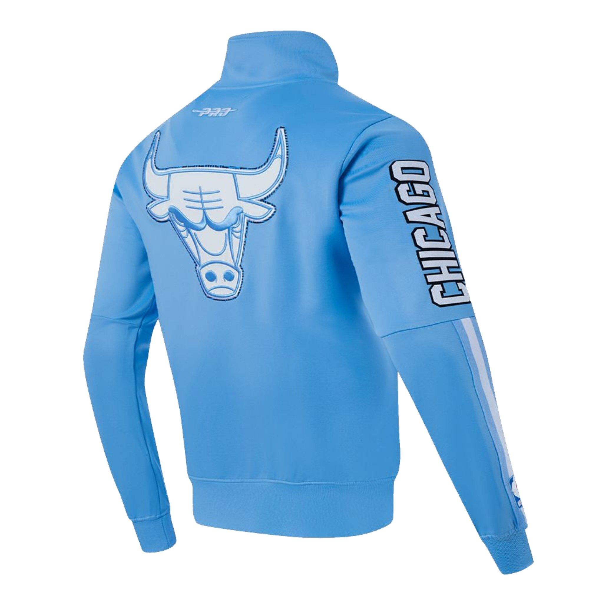 Pro Standard Men's Chicago Bulls Legend Blue Track Jacket-Blue - BLUE Thumbnail View 7