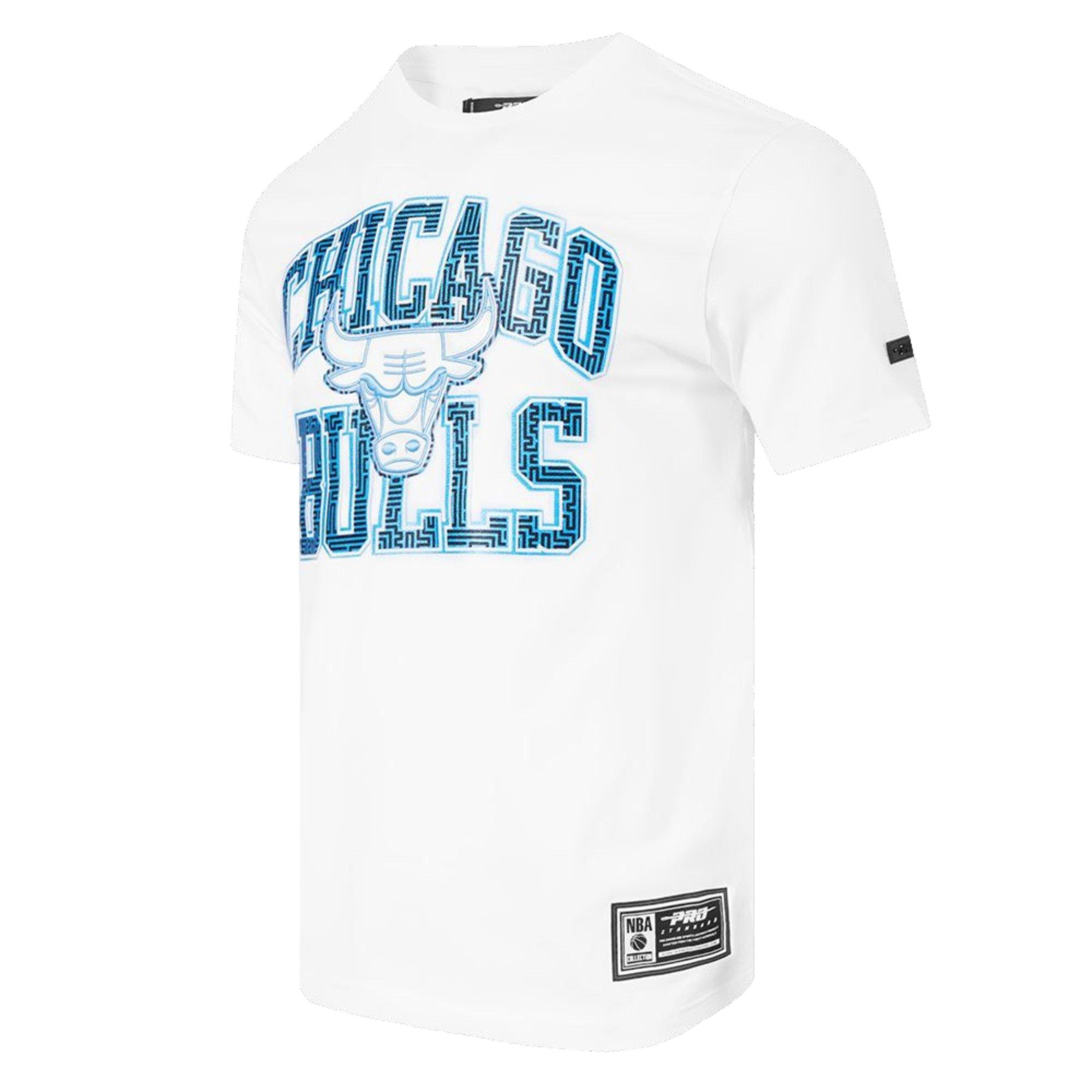 Pro Standard Men's Chicago Bulls Legend Blue Tee-White - WHITE Thumbnail View 1