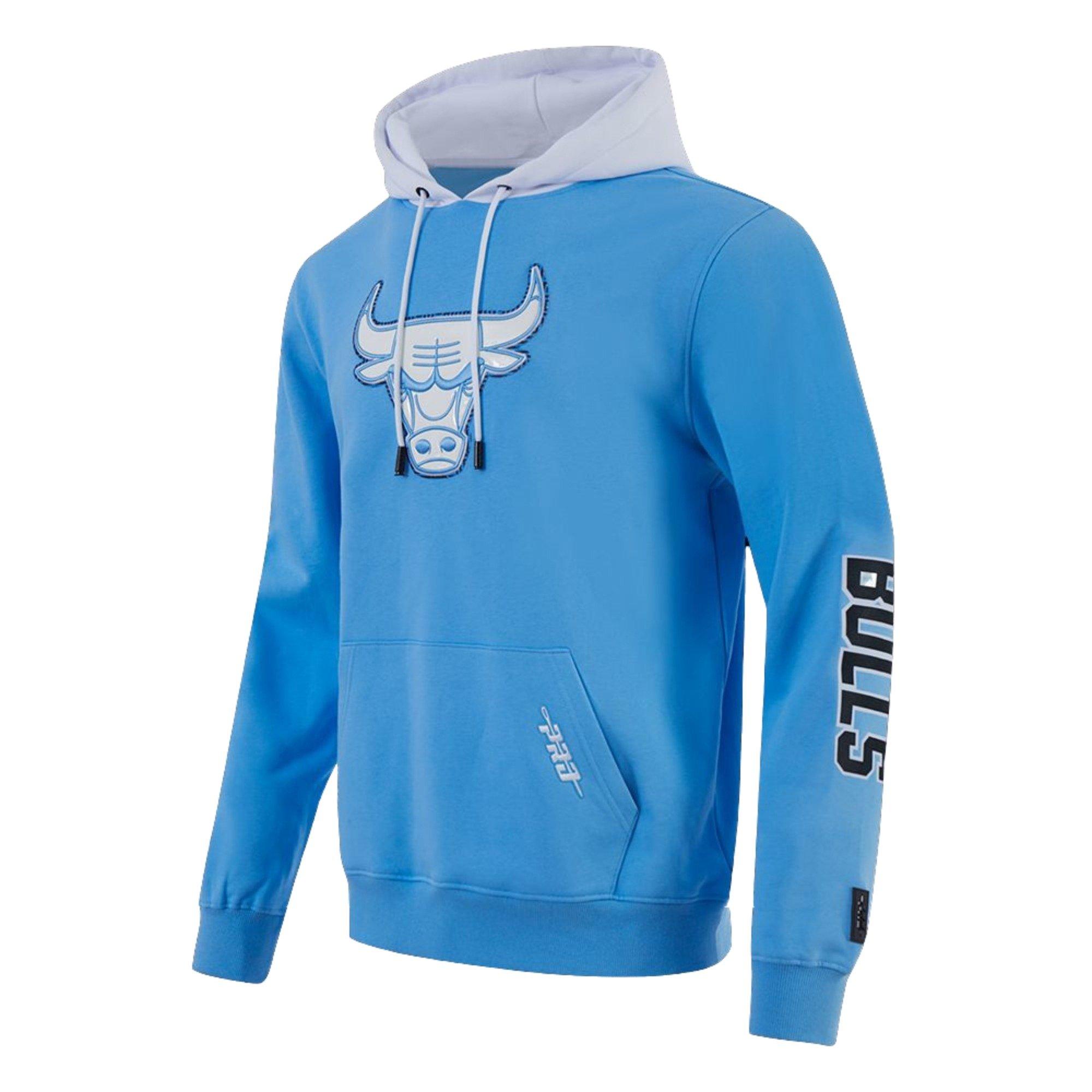 Pro Standard Men's Chicago Bulls Legend Blue Hoodie-Blue - BLUE/WHITE Thumbnail View 1