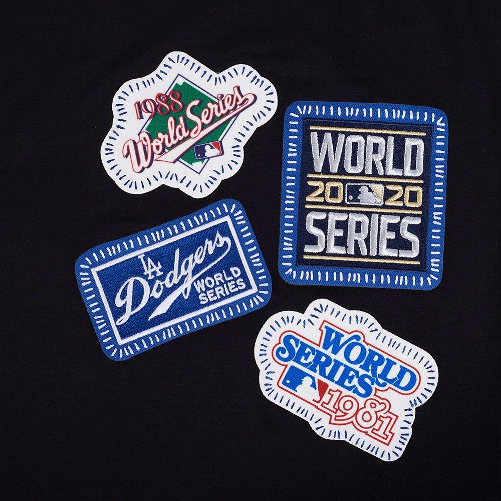 Pro Standard Men's Los Angeles Dodgers Pick Stitch Short Sleeve Tee-Black - BLACK Thumbnail View 8