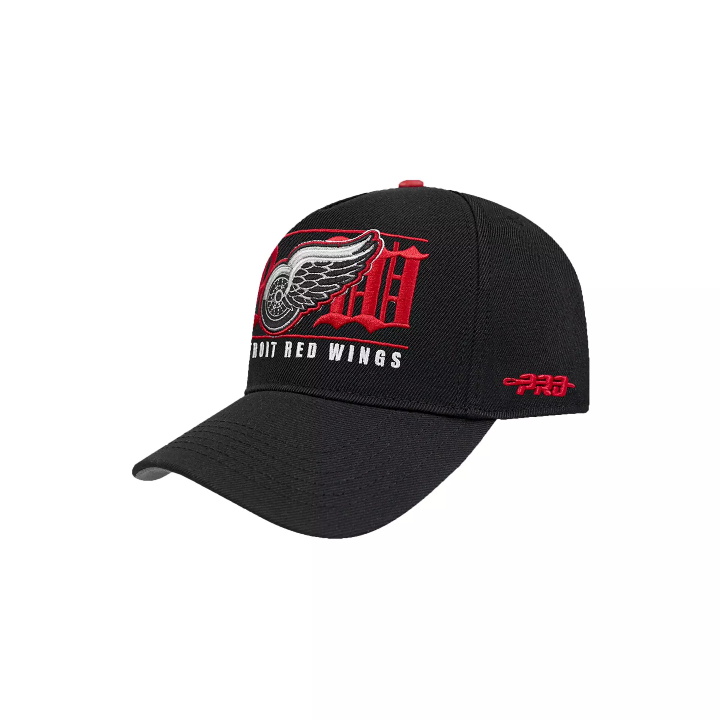 Pro Standard Detroit Red Wings Loyalty Pinch Snapback Hat-Black/Red - BLACK/RED