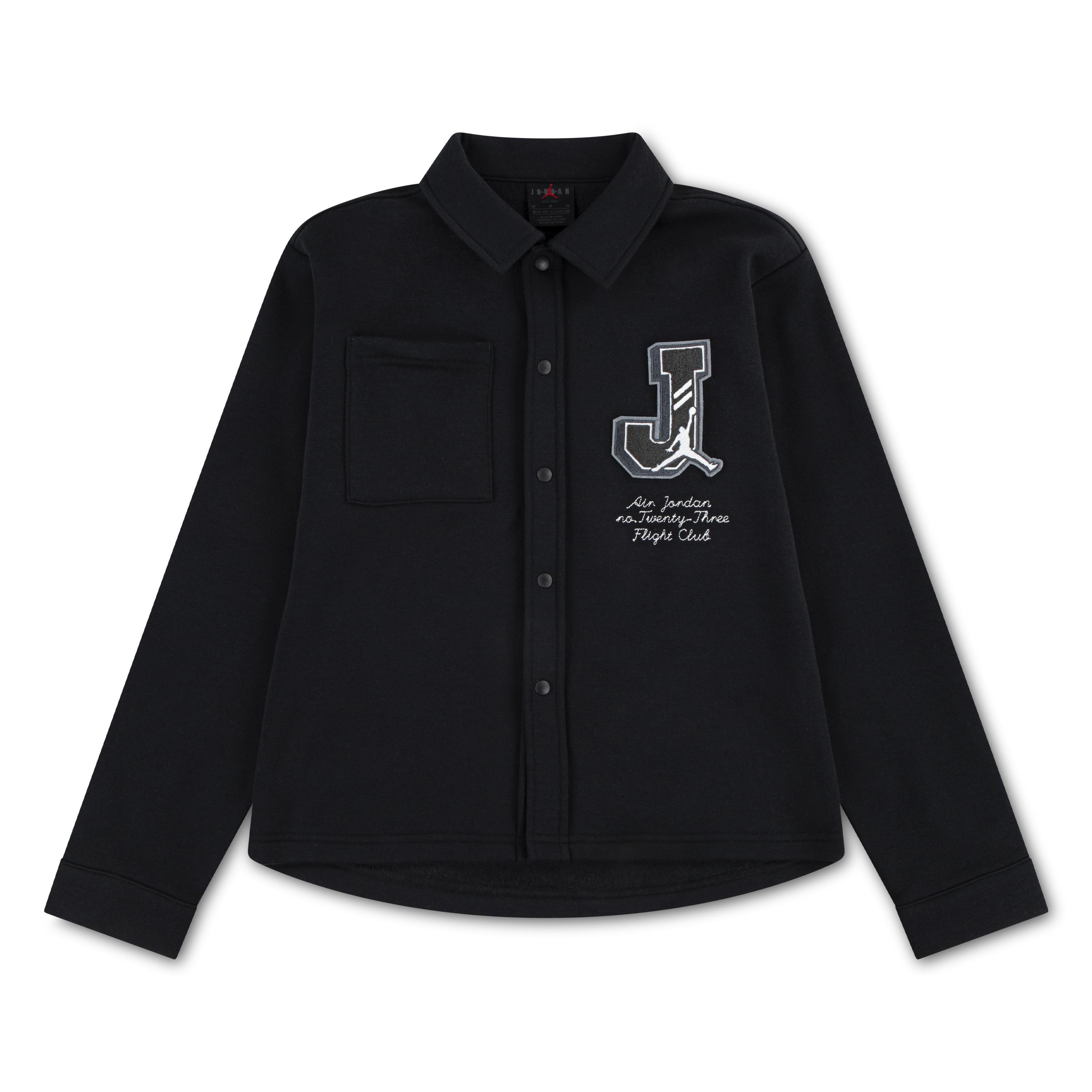 Jordan Big Boys' Court Of Legends Long Sleeve Shirt - Black​ - BLACK