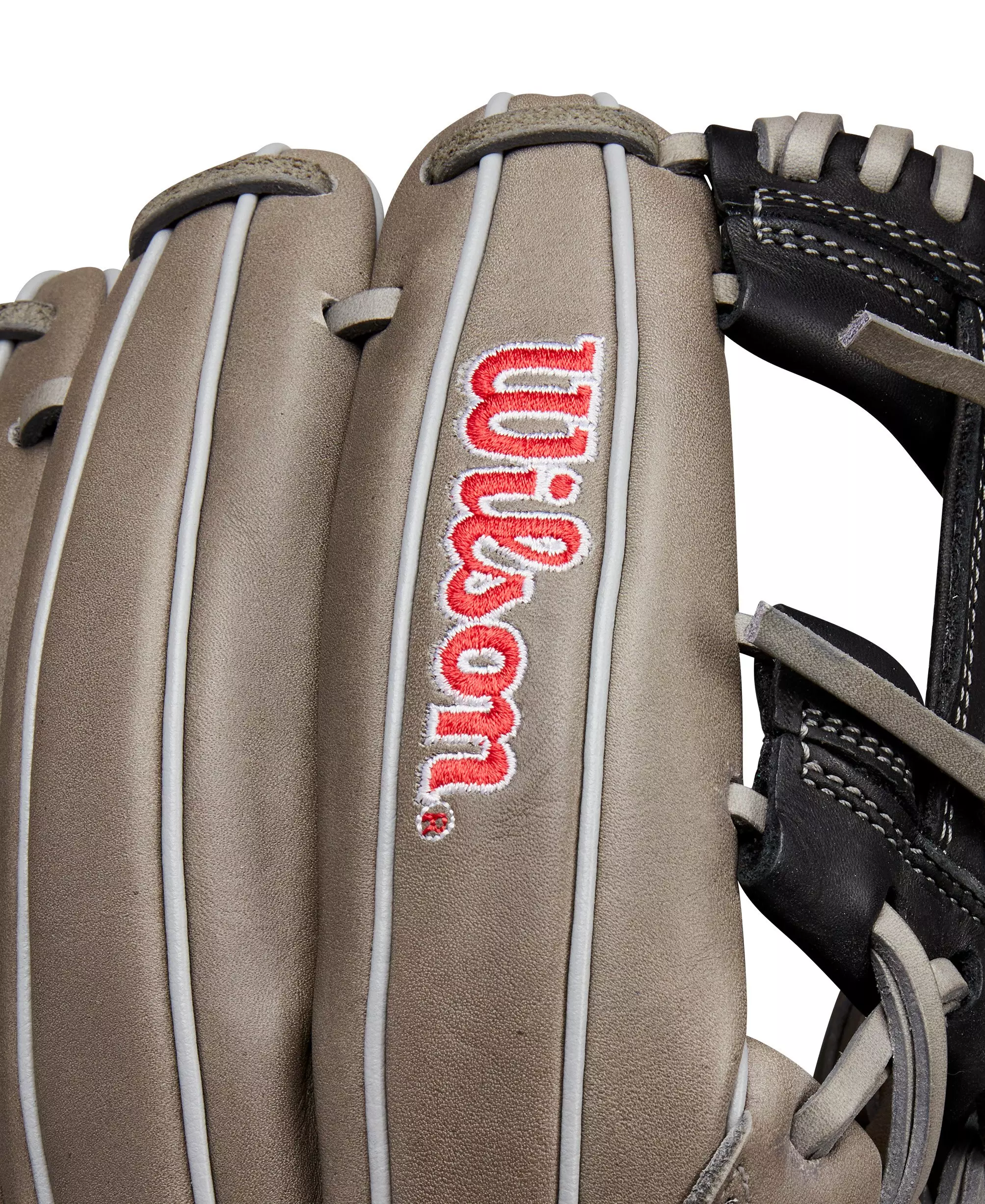 Wilson A1000 1787 11.75” Infield Baseball Glove 2024 - GREY/RED