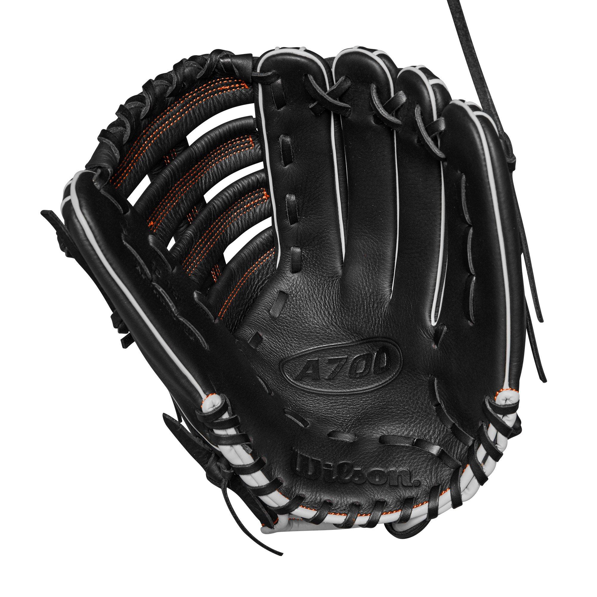 Wilson A700 12.5" Baseball Fielders Glove 2024 - Black