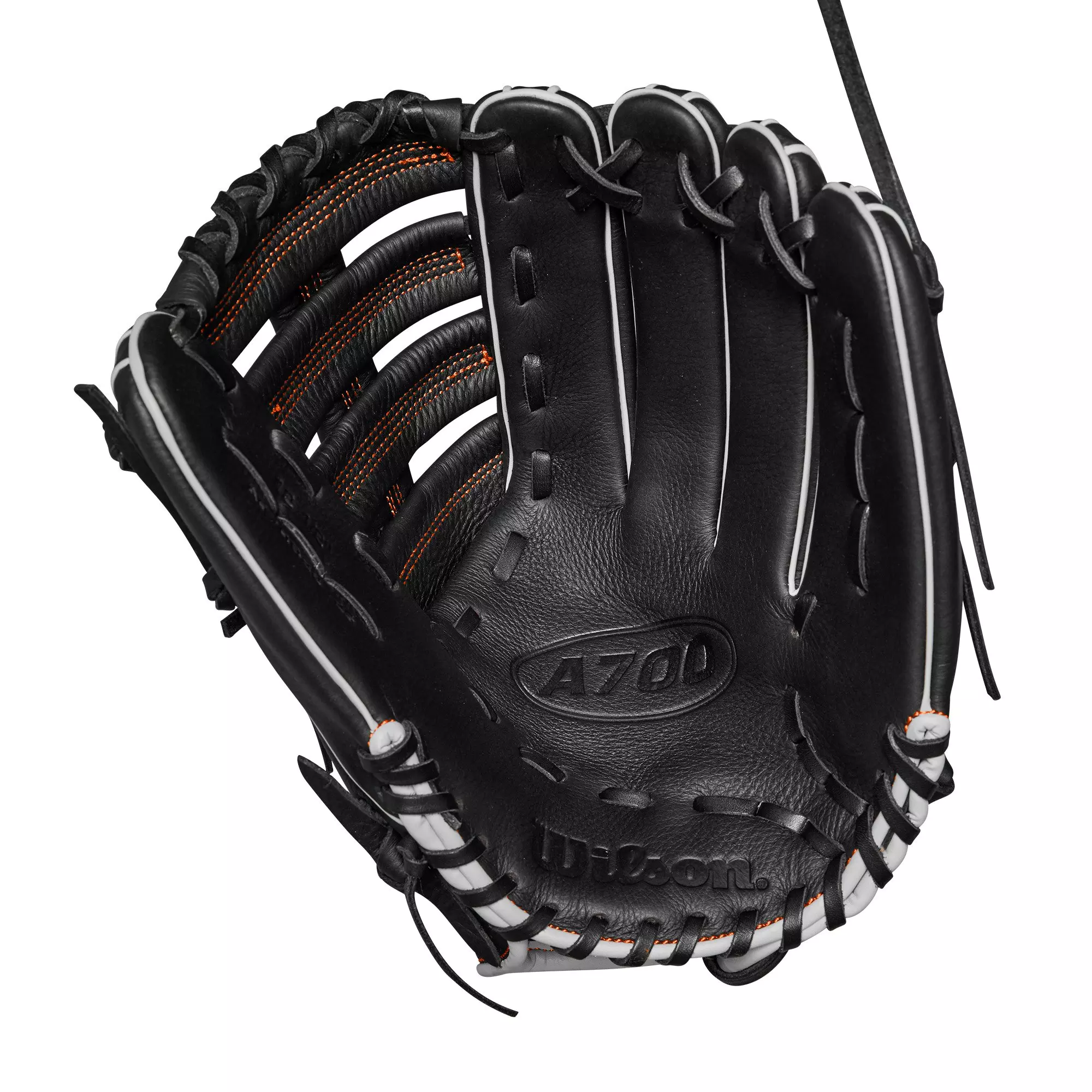 Wilson A700 12.5" Baseball Fielders Glove 2024 - Black - BLACK/SILVER