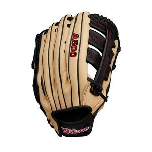 Wilson A500 Youth 12.5” Outfield Baseball Glove-Blonde/Red/Black