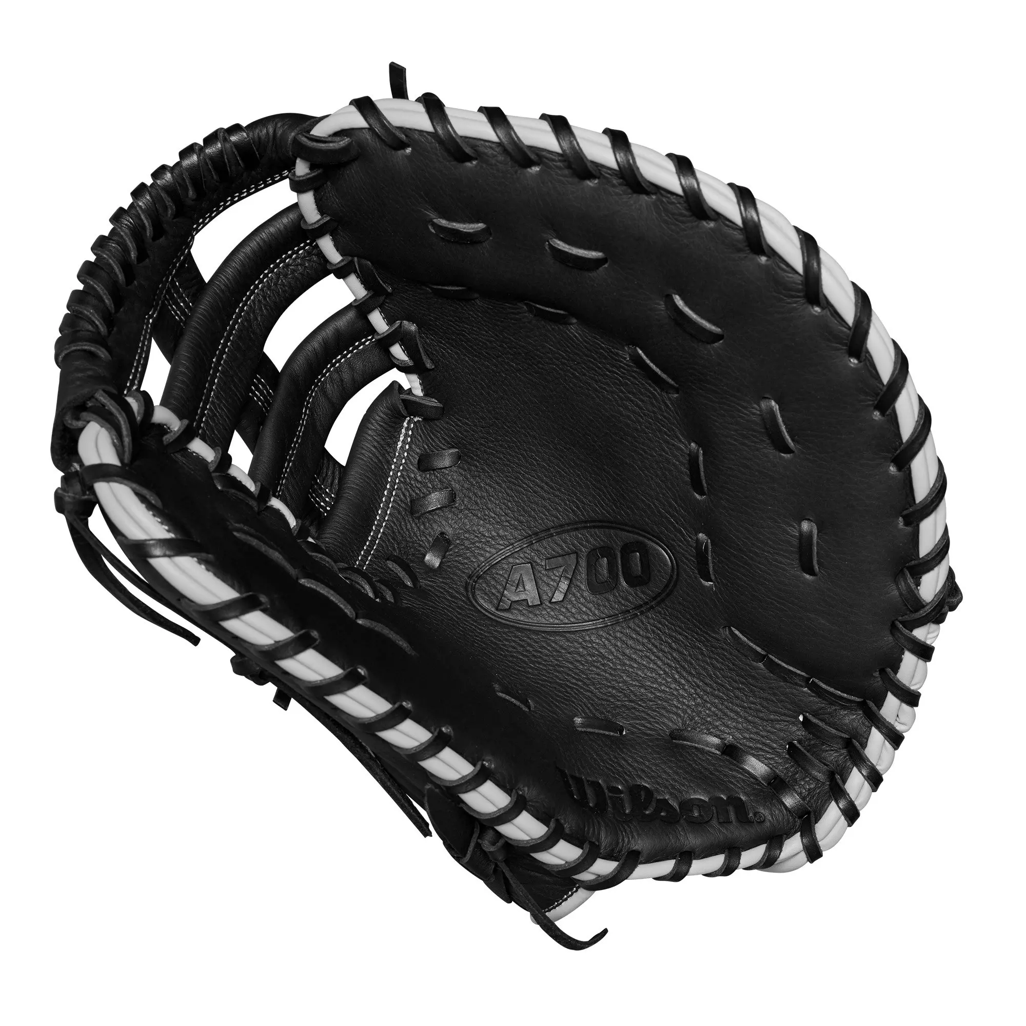 Wilson A700 12" First Base Baseball Glove 2024 - Black/Silver - BLACK/SILVER