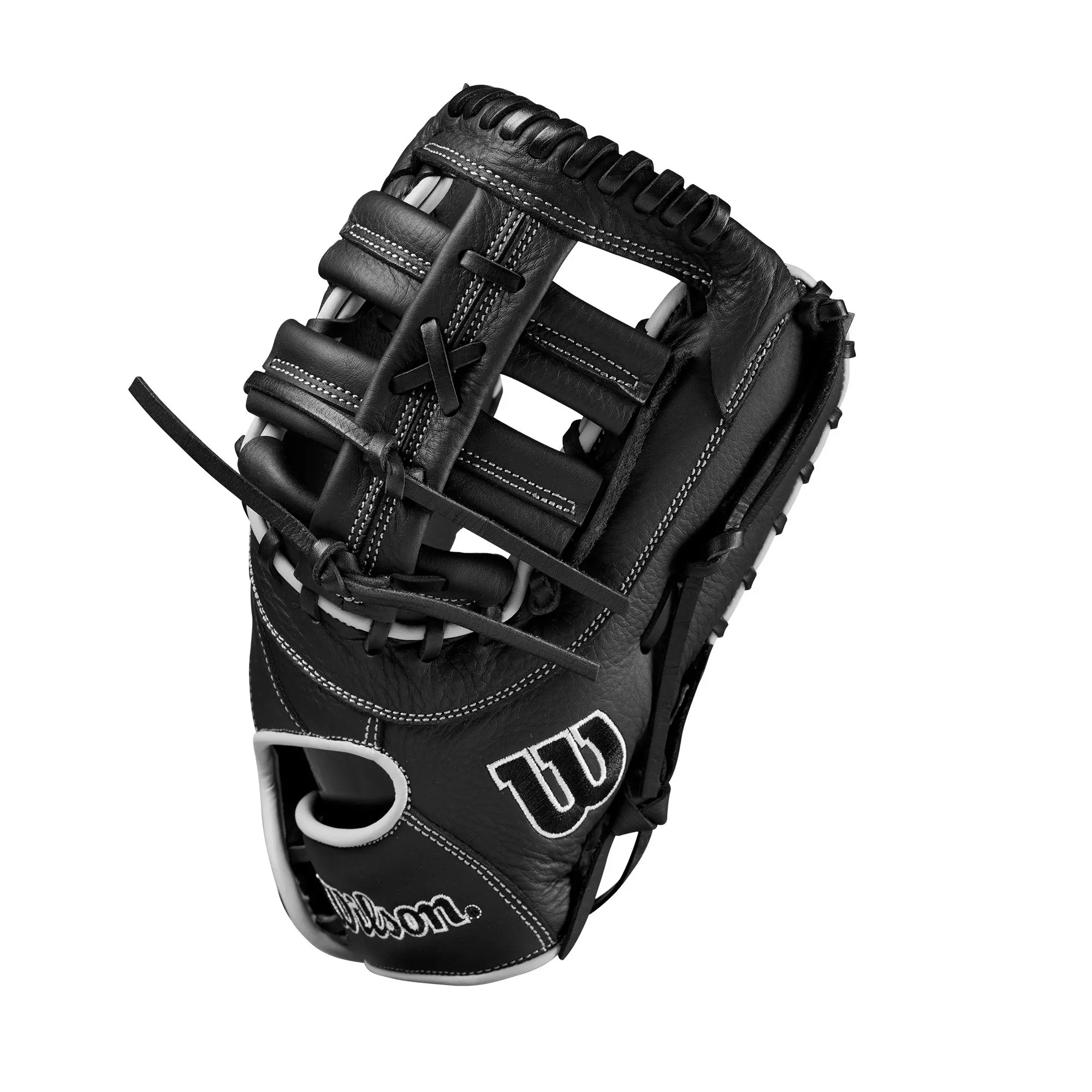 Wilson A700 12" First Base Baseball Glove 2024 - Black/Silver - BLACK/SILVER